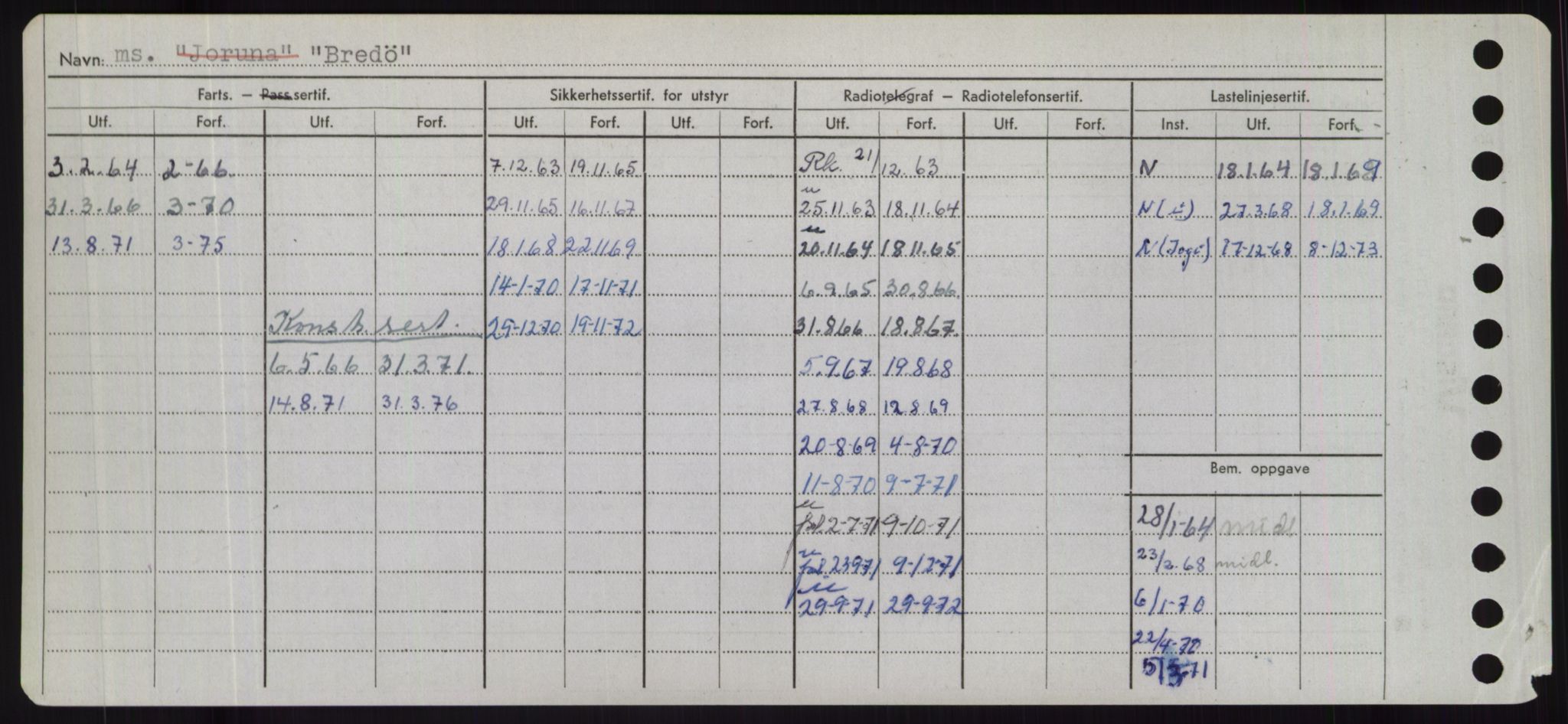 Sjøfartsdirektoratet med forløpere, Skipsmålingen, RA/S-1627/H/Hd/L0005: Fartøy, Br-Byg, p. 176