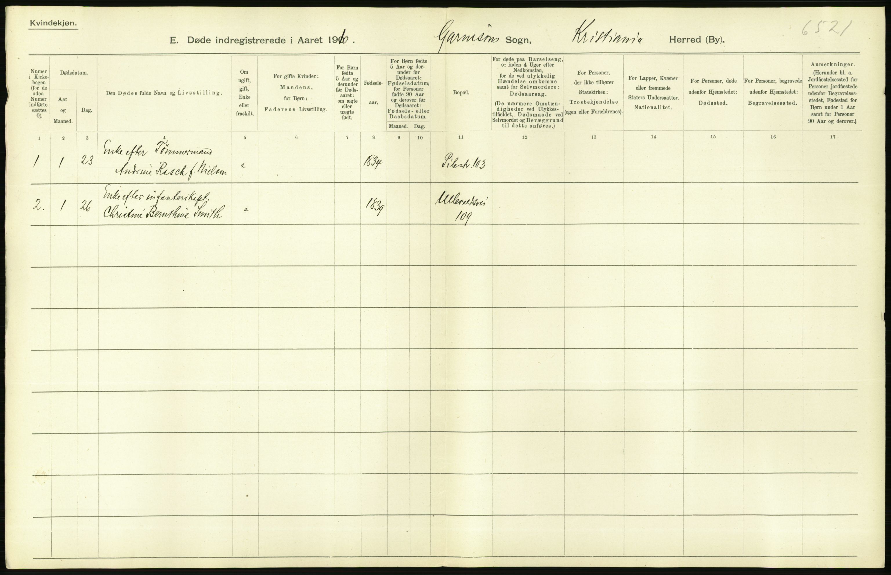 Statistisk sentralbyrå, Sosiodemografiske emner, Befolkning, RA/S-2228/D/Df/Dfa/Dfah/L0008: Kristiania: Døde, 1910, p. 126