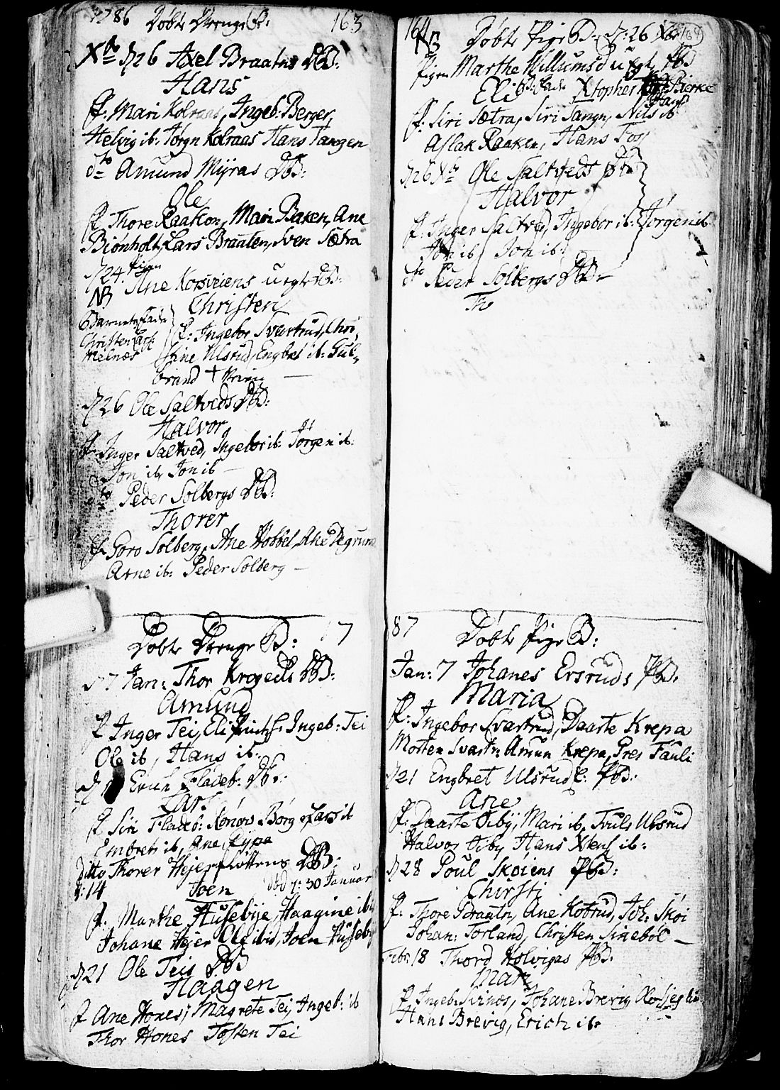 Enebakk prestekontor Kirkebøker, SAO/A-10171c/F/Fa/L0002: Parish register (official) no. I 2, 1755-1806, p. 163-164