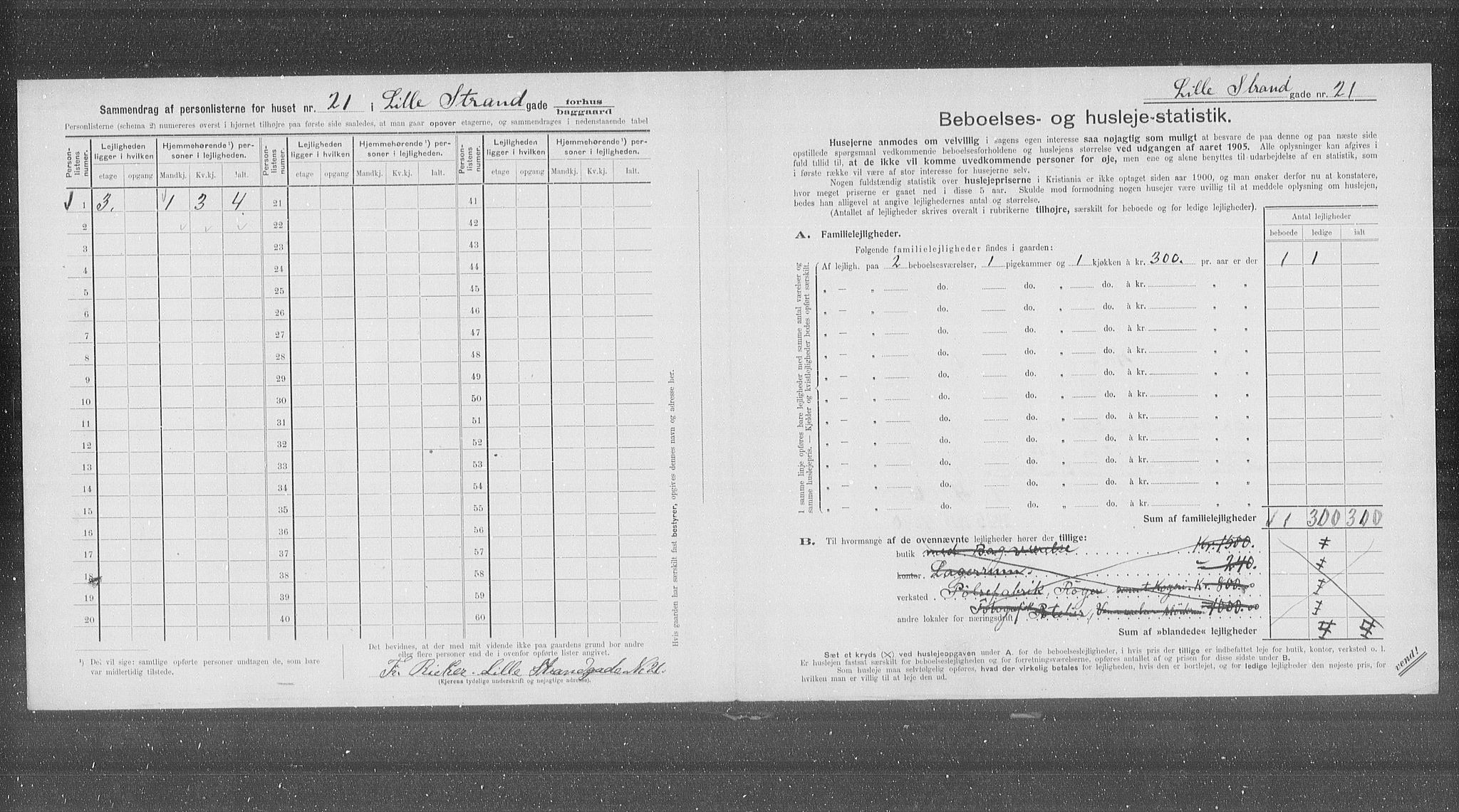 OBA, Municipal Census 1905 for Kristiania, 1905, p. 30270