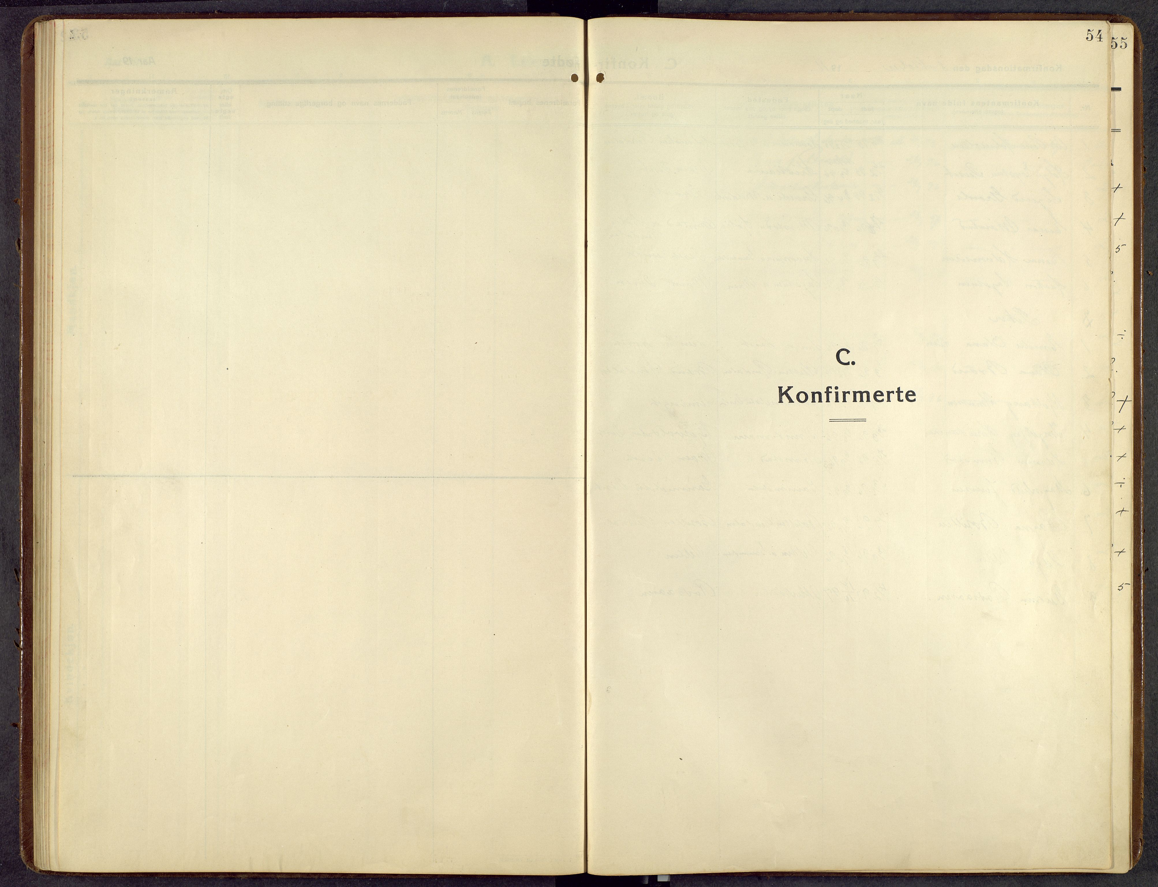 Åmot prestekontor, Hedmark, SAH/PREST-056/H/Ha/Hab/L0014: Parish register (copy) no. 14, 1911-1968, p. 54