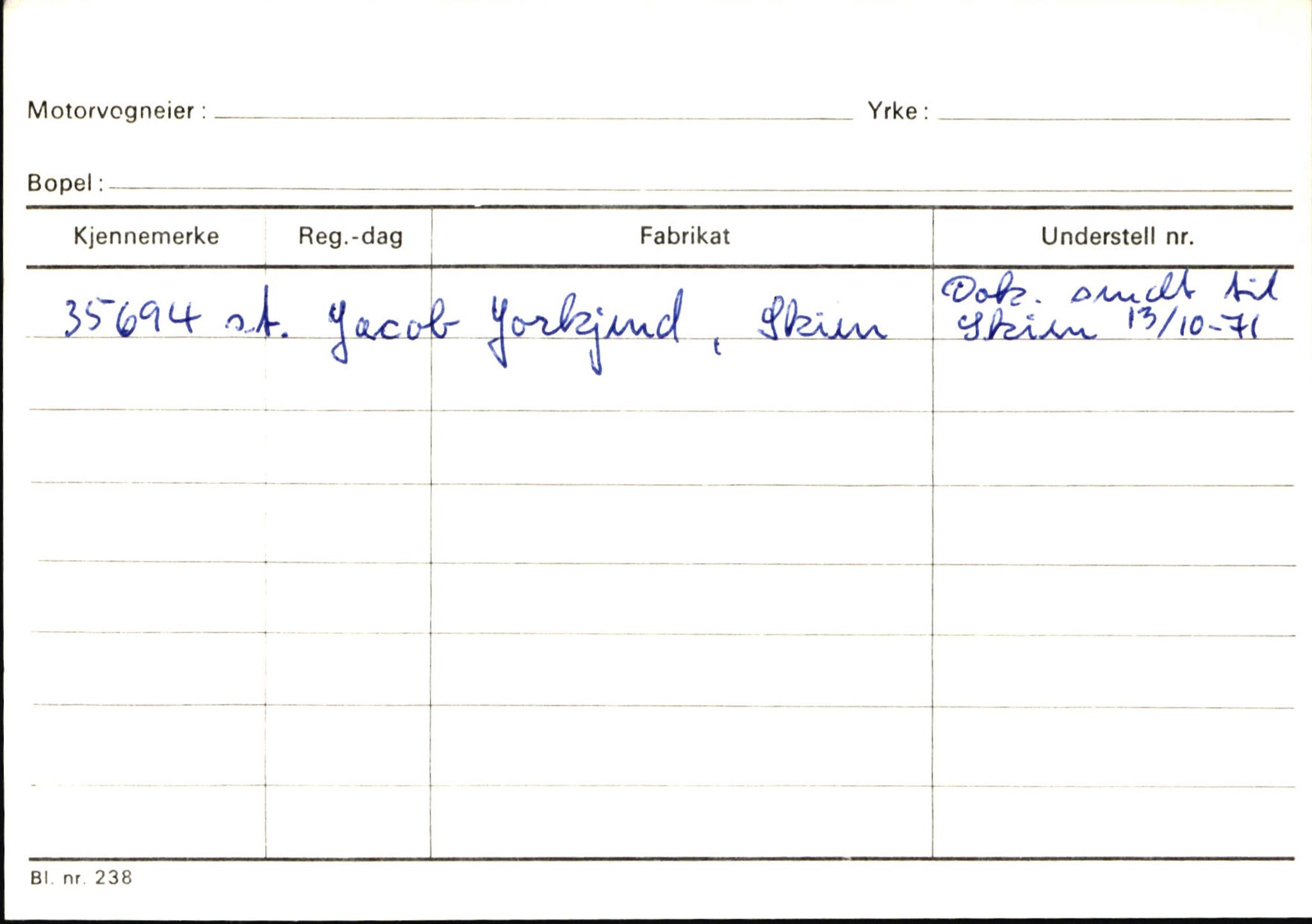 Statens vegvesen, Sogn og Fjordane vegkontor, SAB/A-5301/4/F/L0145: Registerkort Vågsøy S-Å. Årdal I-P, 1945-1975, p. 2351