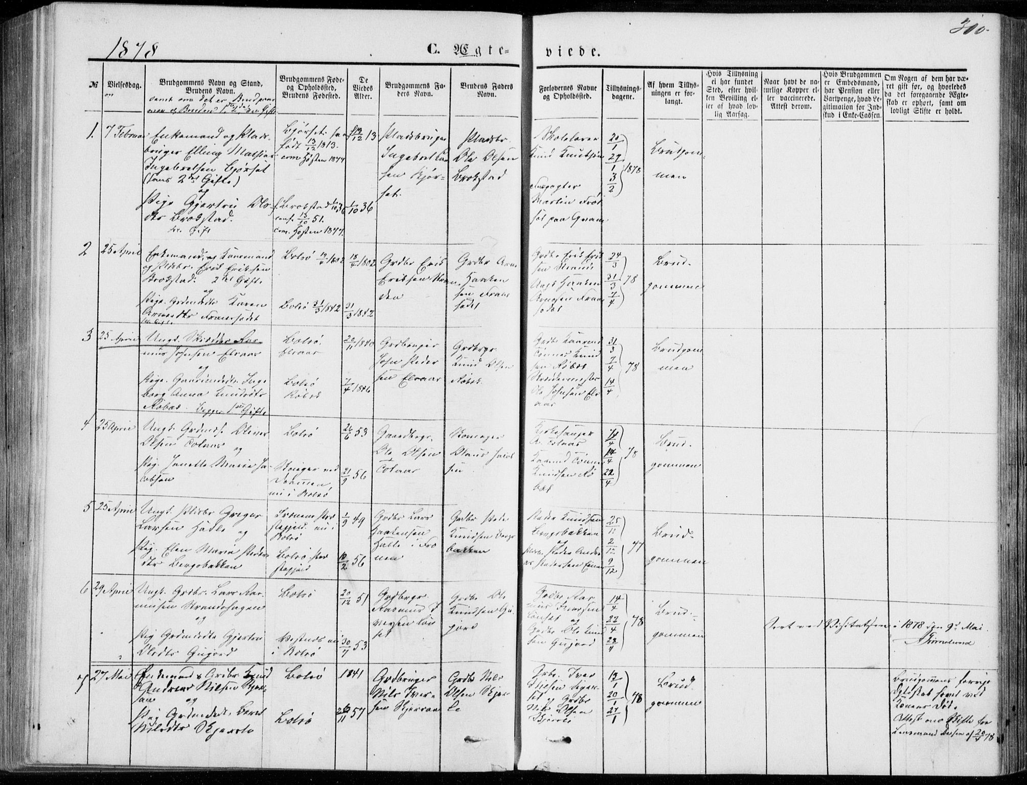Ministerialprotokoller, klokkerbøker og fødselsregistre - Møre og Romsdal, SAT/A-1454/555/L0655: Parish register (official) no. 555A05, 1869-1886, p. 310