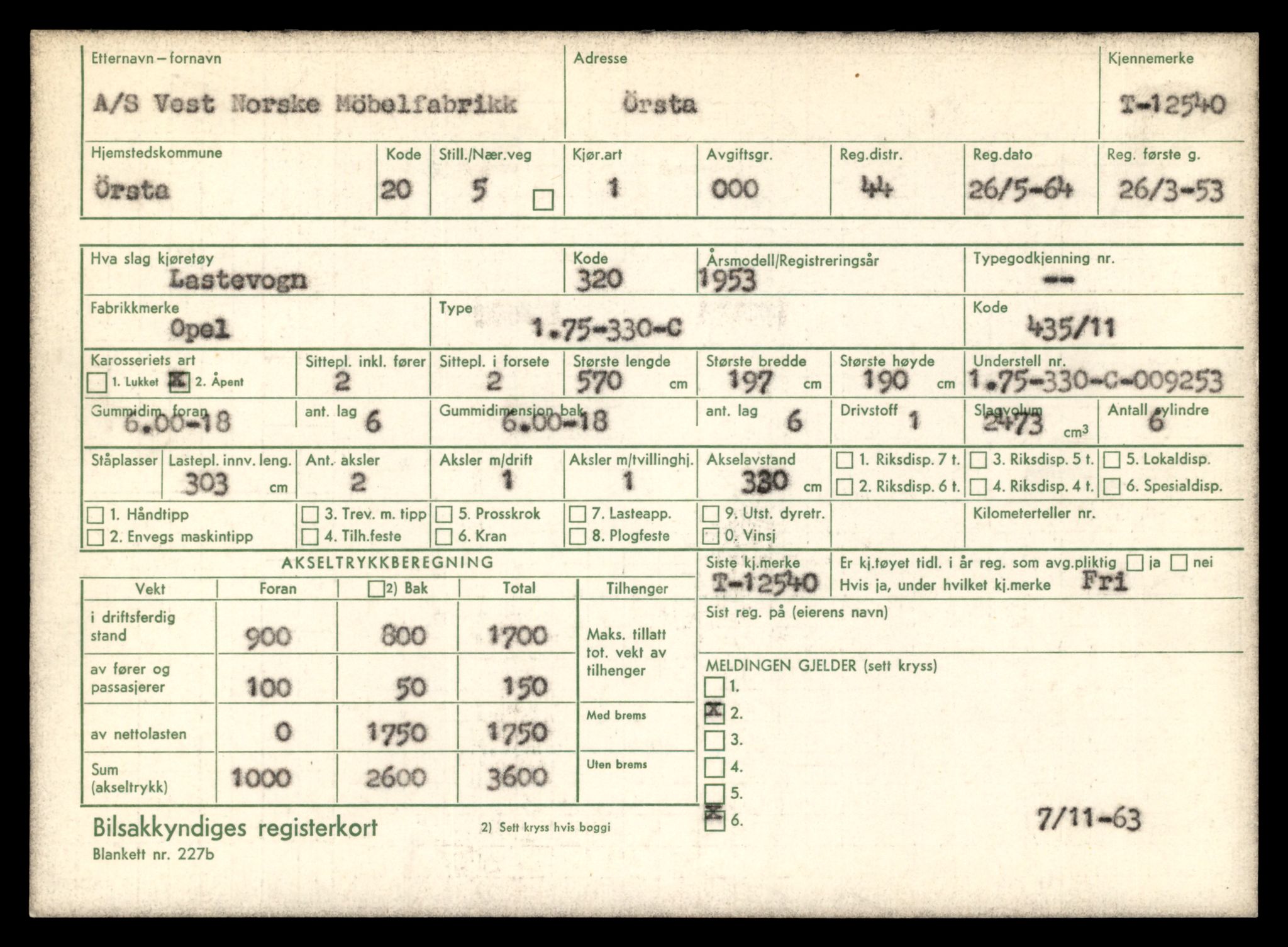 Møre og Romsdal vegkontor - Ålesund trafikkstasjon, AV/SAT-A-4099/F/Fe/L0034: Registreringskort for kjøretøy T 12500 - T 12652, 1927-1998, p. 760