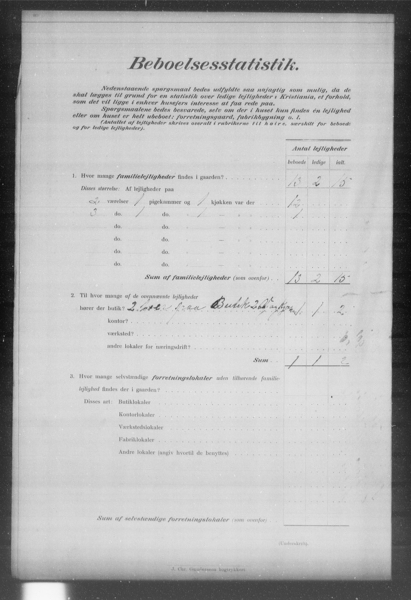 OBA, Municipal Census 1903 for Kristiania, 1903, p. 23463