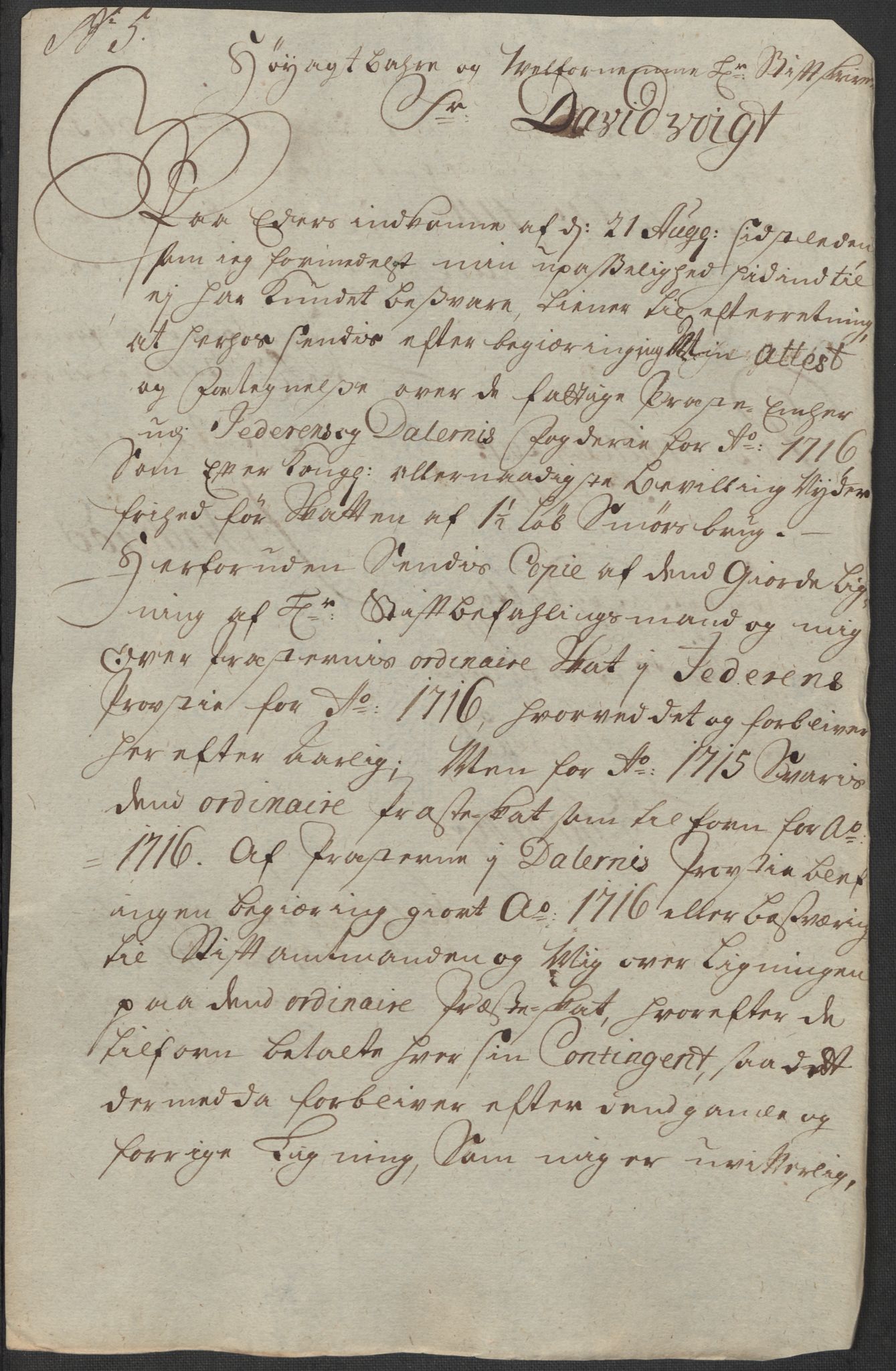 Rentekammeret inntil 1814, Reviderte regnskaper, Fogderegnskap, RA/EA-4092/R46/L2740: Fogderegnskap Jæren og Dalane, 1715-1716, p. 319