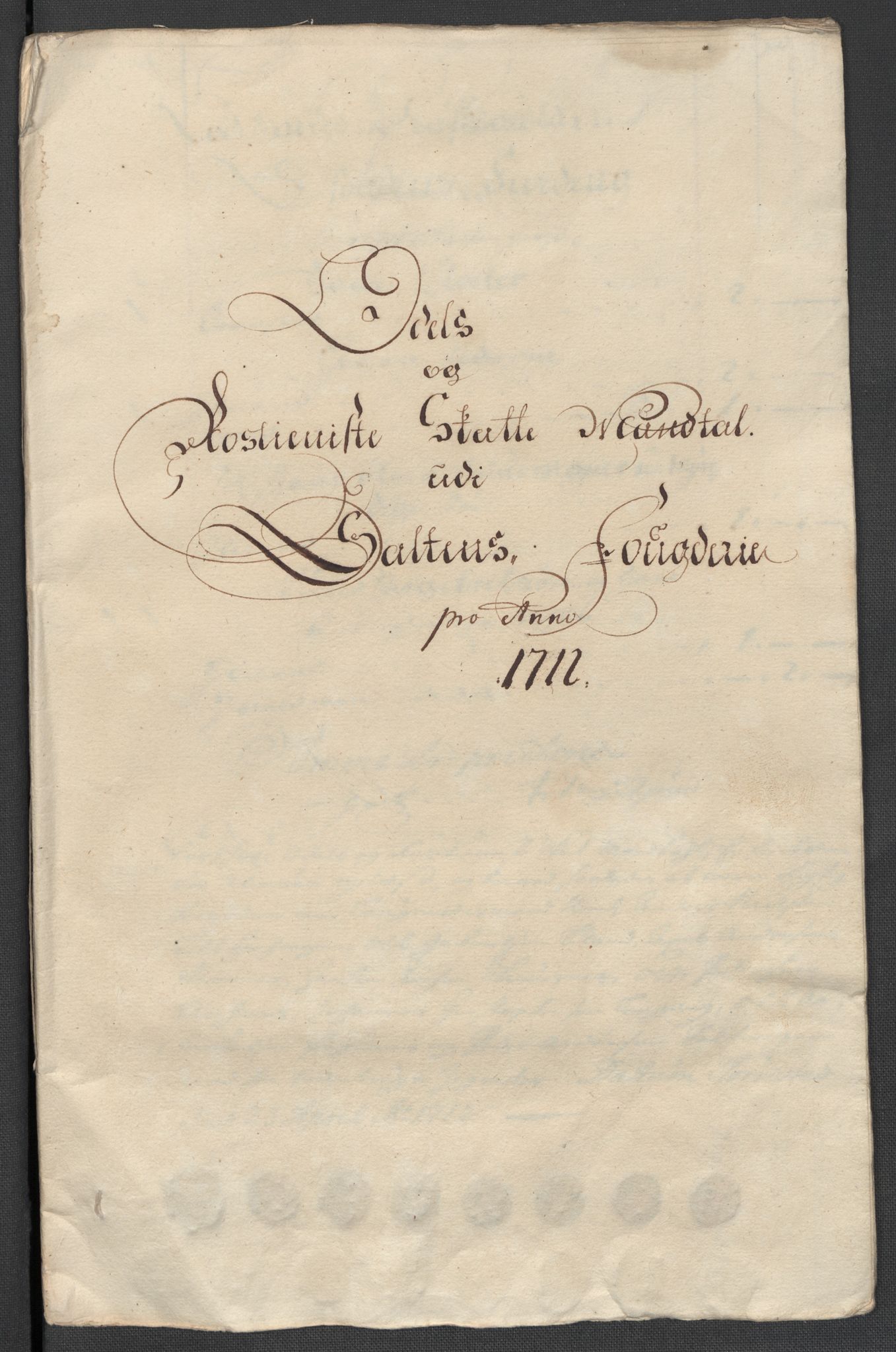 Rentekammeret inntil 1814, Reviderte regnskaper, Fogderegnskap, RA/EA-4092/R66/L4582: Fogderegnskap Salten, 1711-1712, p. 343