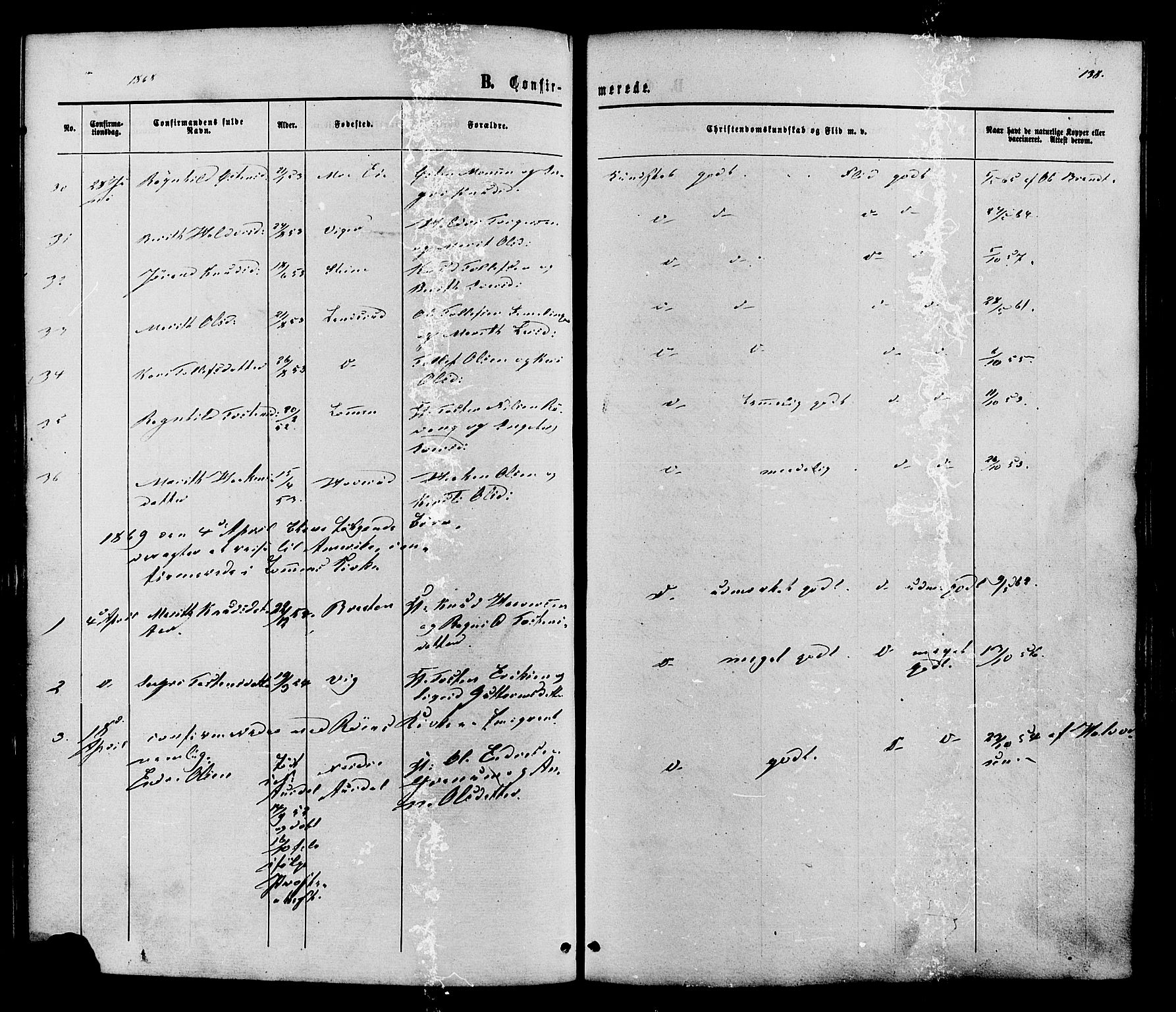Vestre Slidre prestekontor, SAH/PREST-136/H/Ha/Haa/L0003: Parish register (official) no. 3, 1865-1880, p. 138