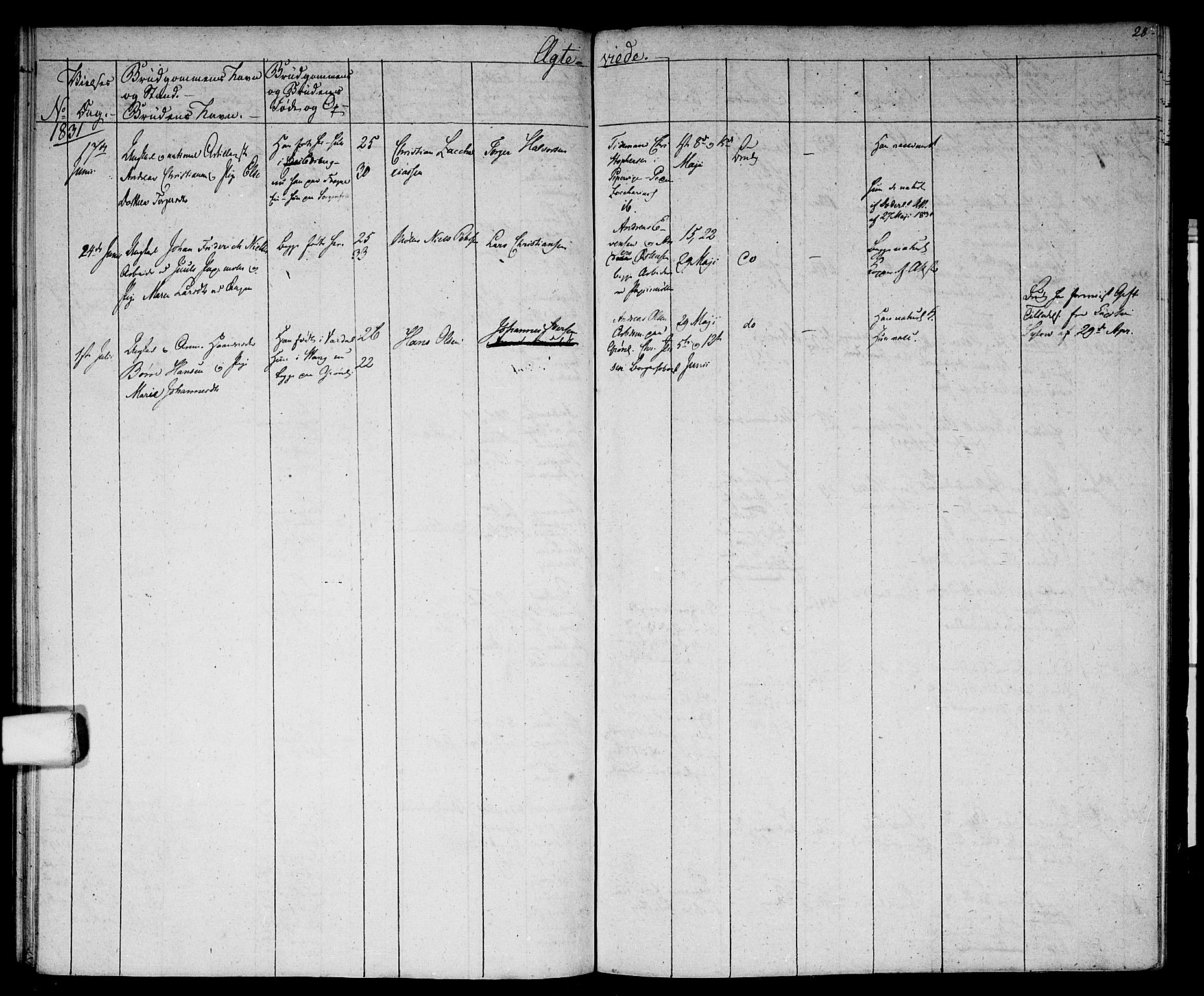 Aker prestekontor kirkebøker, SAO/A-10861/G/L0005: Parish register (copy) no. 5, 1830-1831, p. 28