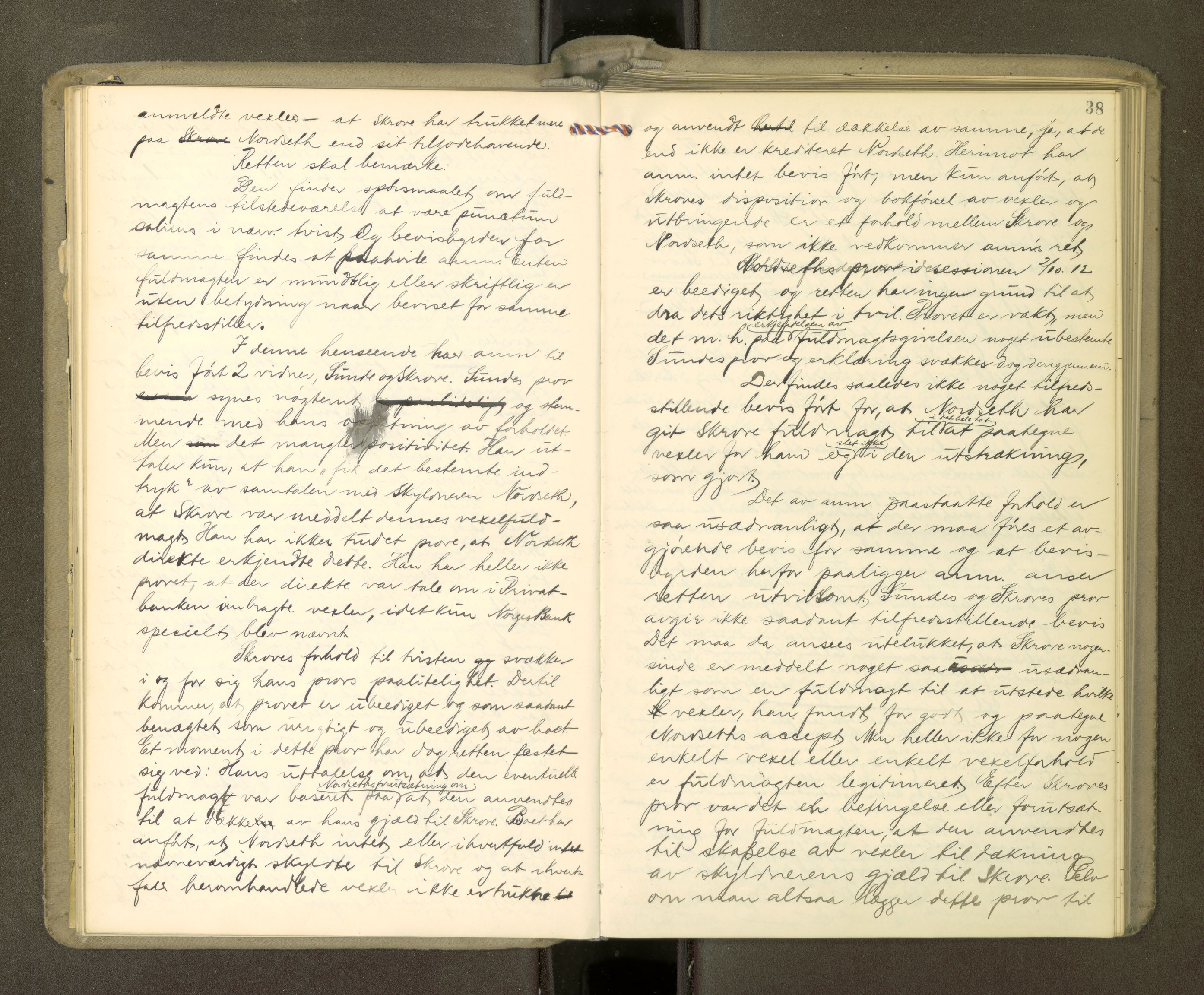 Stjør- og Verdal sorenskriveri, AV/SAT-A-4167/1/3/3B/L0012: Skifteforhandlingsprotokoll, 1912-1919, p. 38
