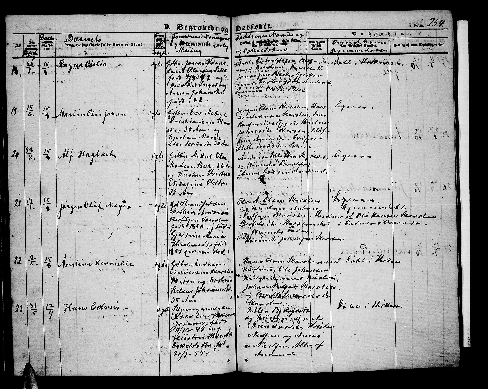 Ministerialprotokoller, klokkerbøker og fødselsregistre - Nordland, AV/SAT-A-1459/899/L1447: Parish register (copy) no. 899C02, 1855-1886, p. 254