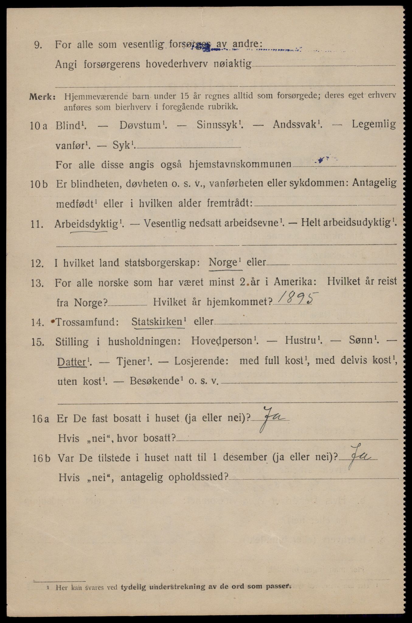 SAT, 1920 census for Trondheim, 1920, p. 117447