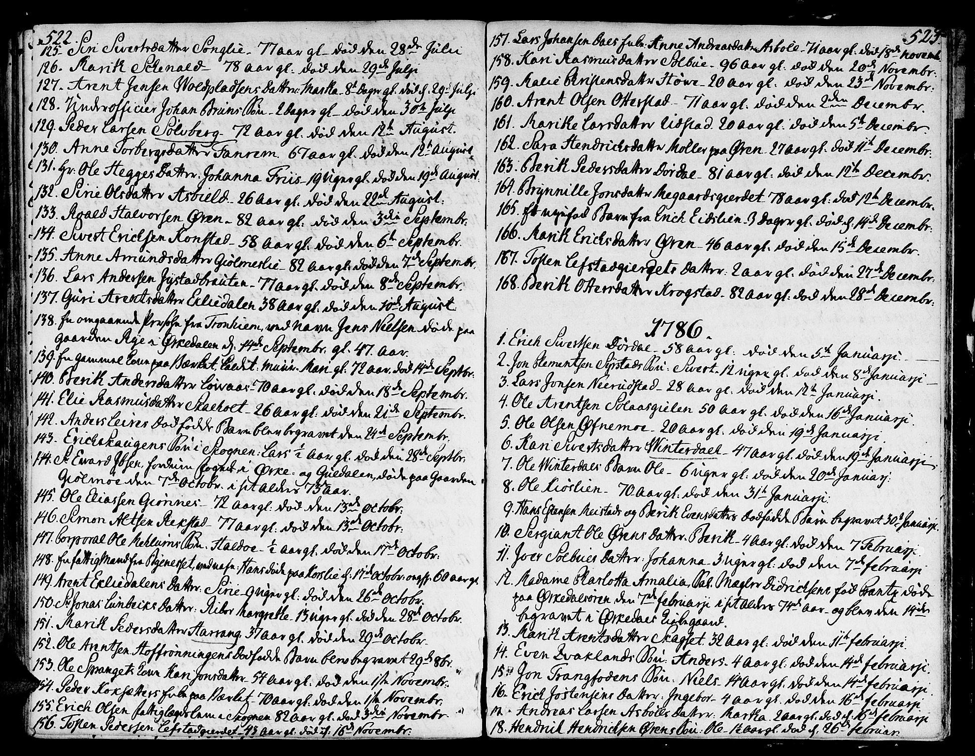 Ministerialprotokoller, klokkerbøker og fødselsregistre - Sør-Trøndelag, SAT/A-1456/668/L0802: Parish register (official) no. 668A02, 1776-1799, p. 522-523