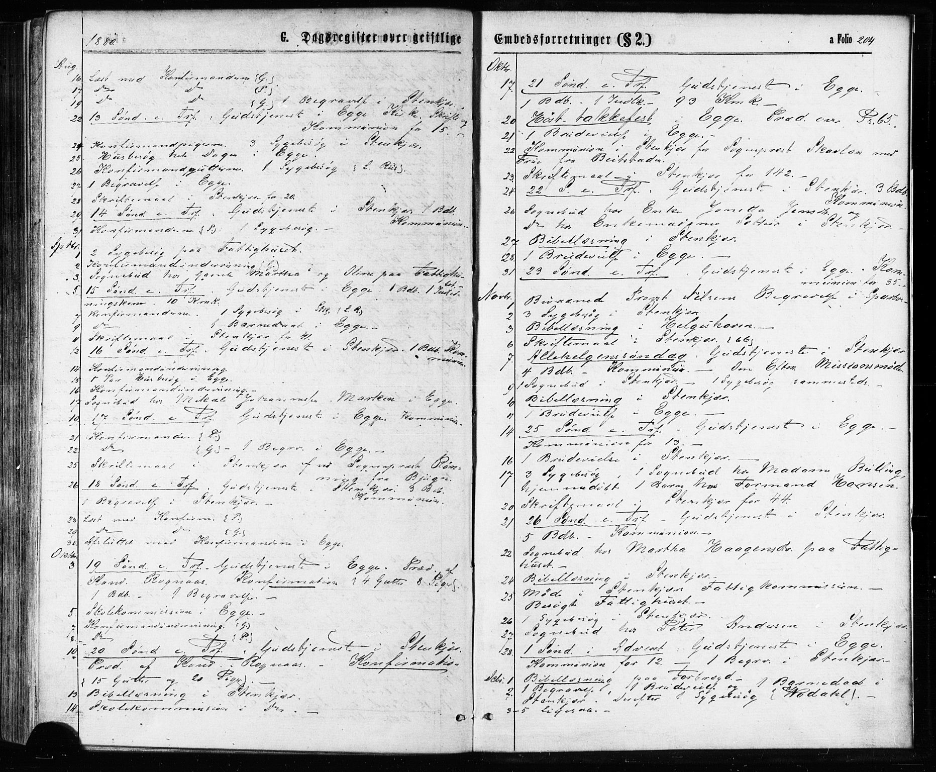 Ministerialprotokoller, klokkerbøker og fødselsregistre - Nord-Trøndelag, SAT/A-1458/739/L0370: Parish register (official) no. 739A02, 1868-1881, p. 204