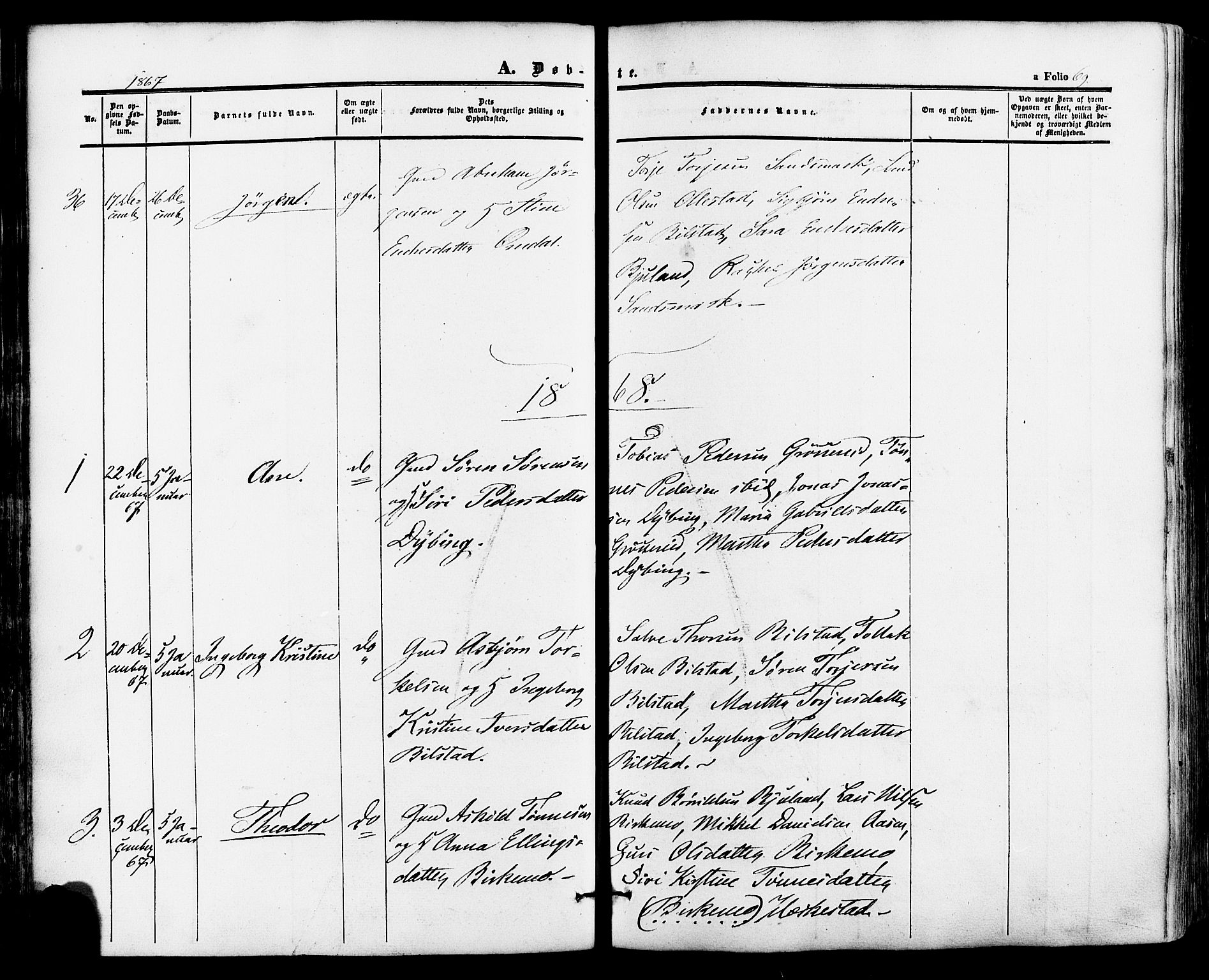 Lund sokneprestkontor, AV/SAST-A-101809/S06/L0010: Parish register (official) no. A 9, 1854-1886, p. 69