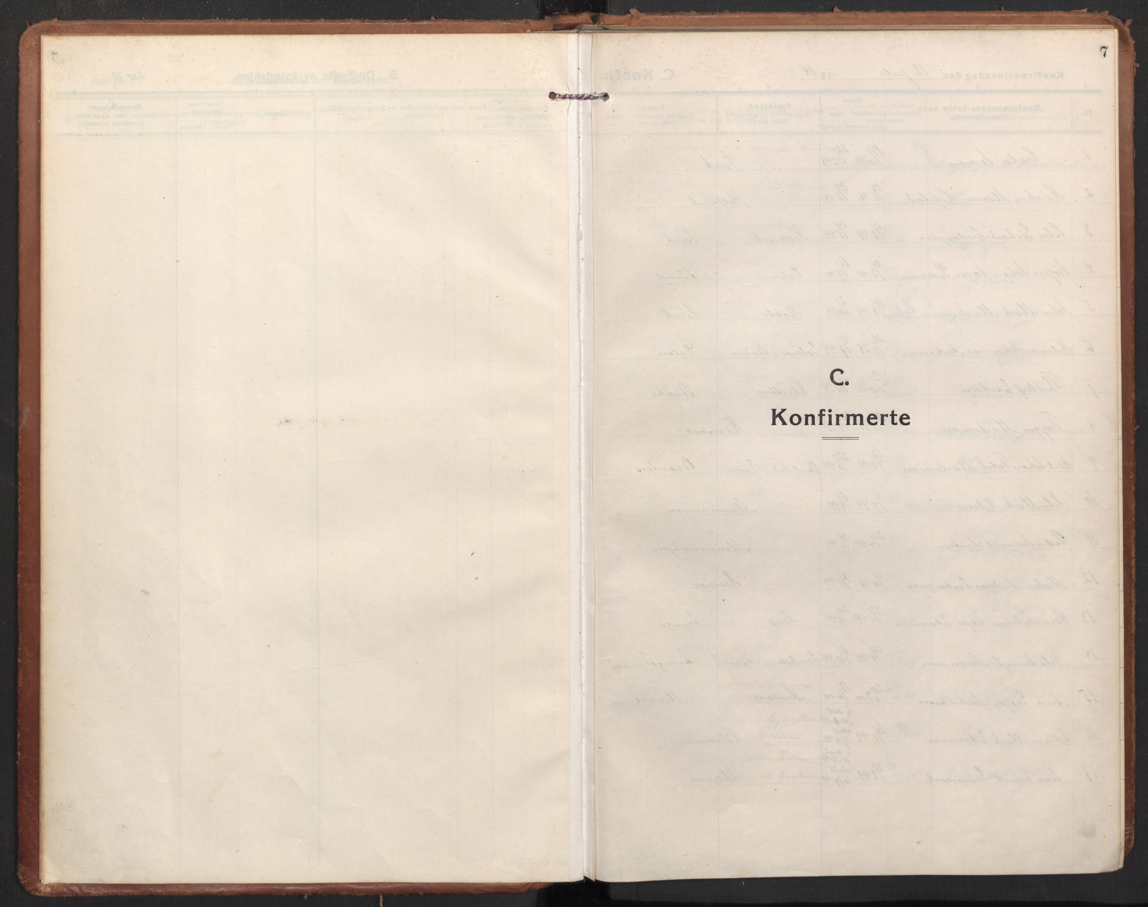 Ministerialprotokoller, klokkerbøker og fødselsregistre - Nordland, SAT/A-1459/830/L0456: Parish register (official) no. 830A20, 1914-1937, p. 7