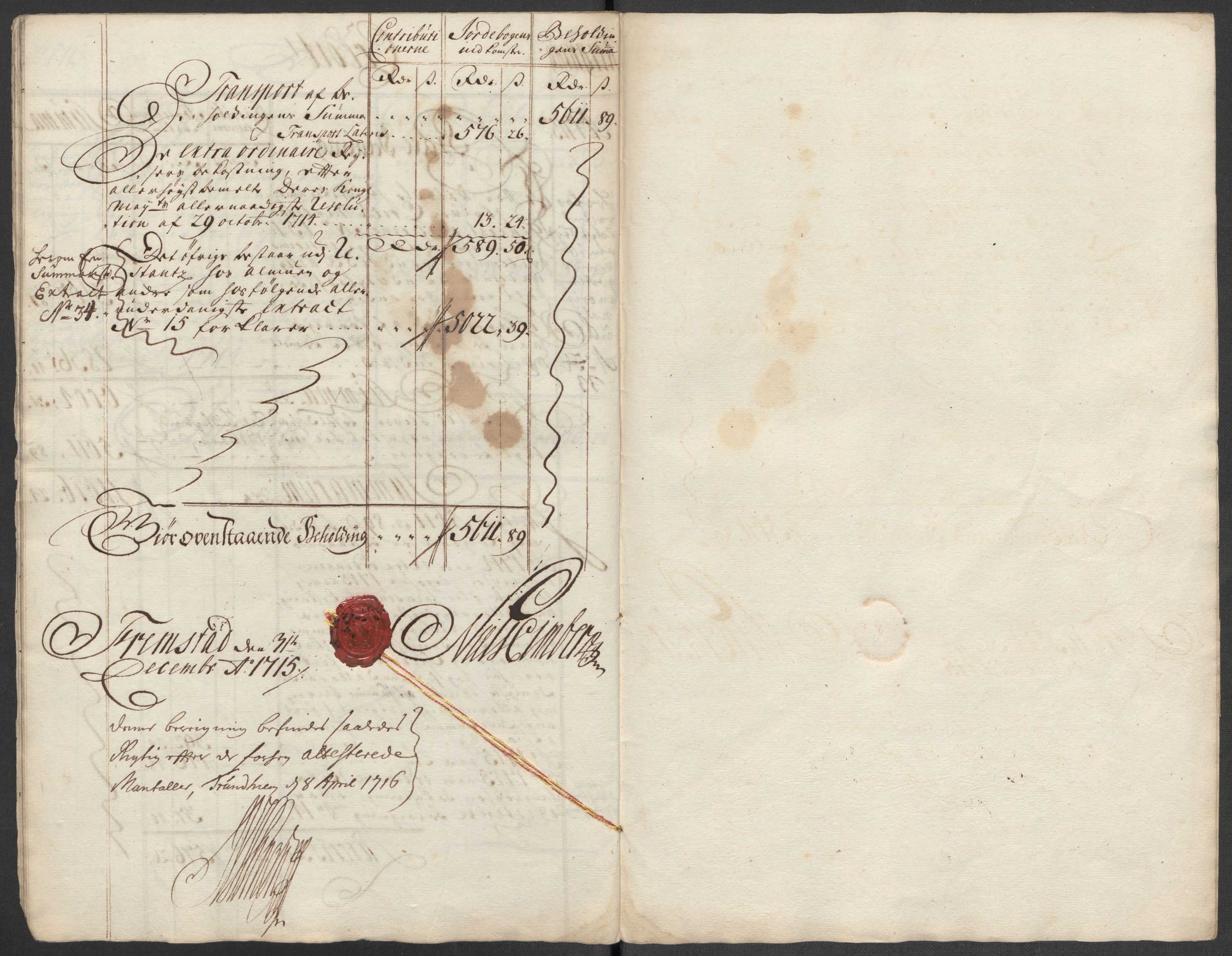 Rentekammeret inntil 1814, Reviderte regnskaper, Fogderegnskap, RA/EA-4092/R57/L3863: Fogderegnskap Fosen, 1715, p. 13