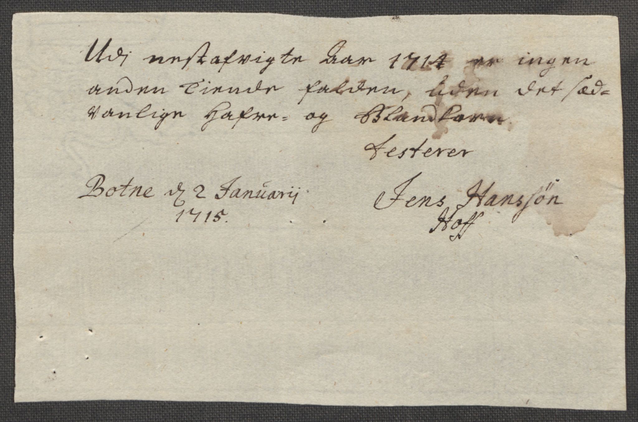 Rentekammeret inntil 1814, Reviderte regnskaper, Fogderegnskap, RA/EA-4092/R32/L1879: Fogderegnskap Jarlsberg grevskap, 1714-1715, p. 129