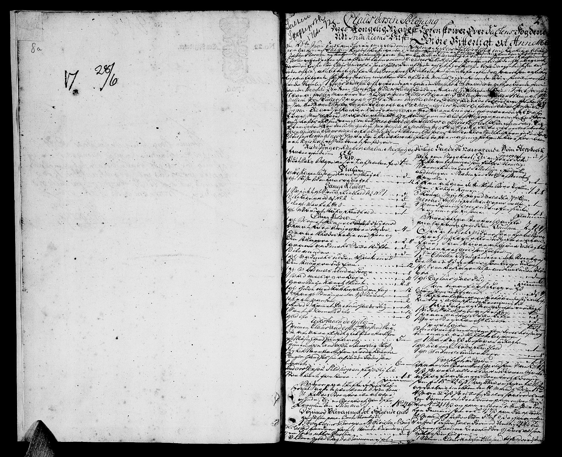 Salten sorenskriveri, SAT/A-4578/1/3/3A/L0011: Skifteprotokoll 7a, 1766-1767, p. 1b-2a