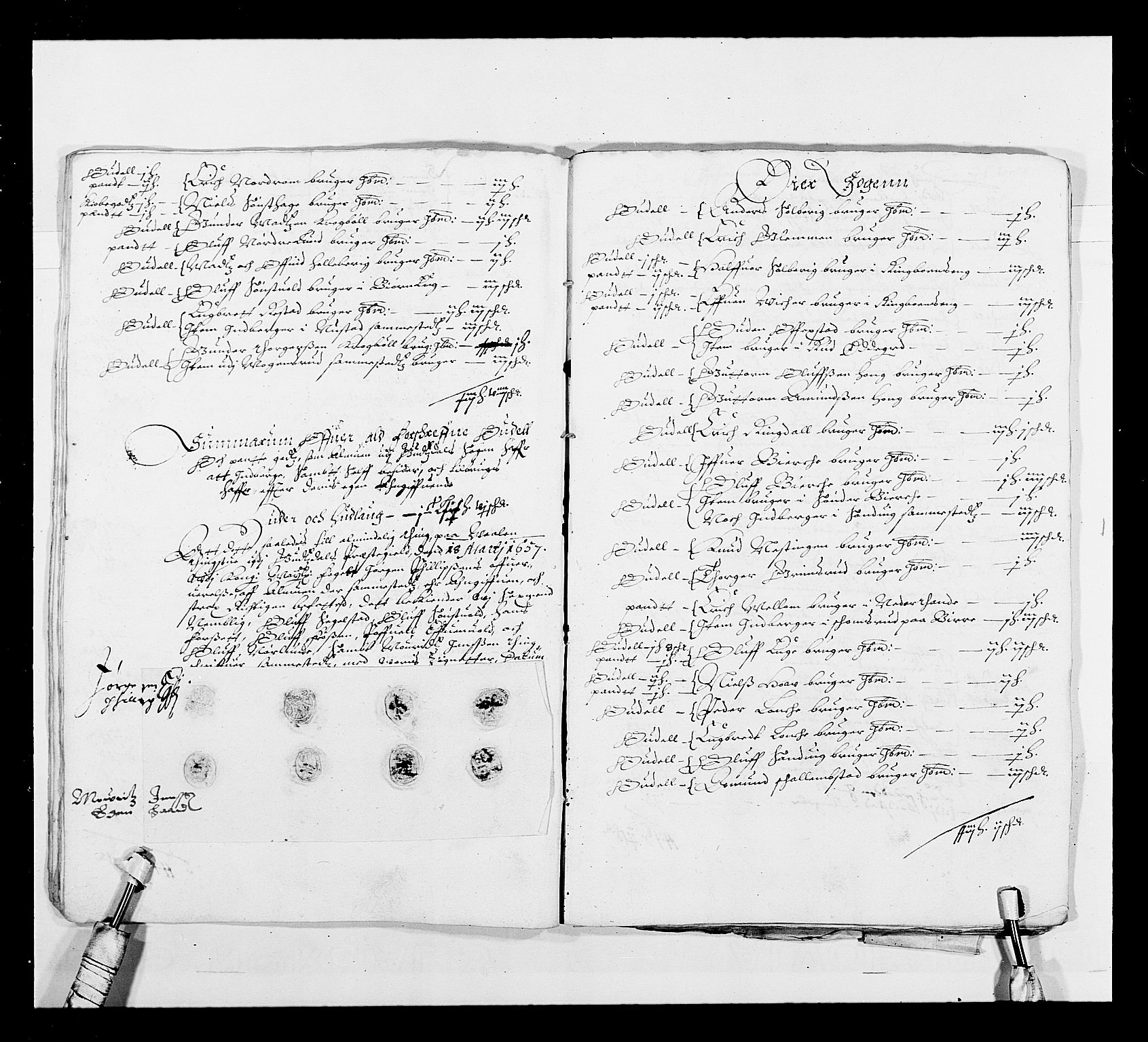 Stattholderembetet 1572-1771, AV/RA-EA-2870/Ek/L0031/0001: Jordebøker 1633-1658: / Forskjellige jordebøker, 1651-1658, p. 123