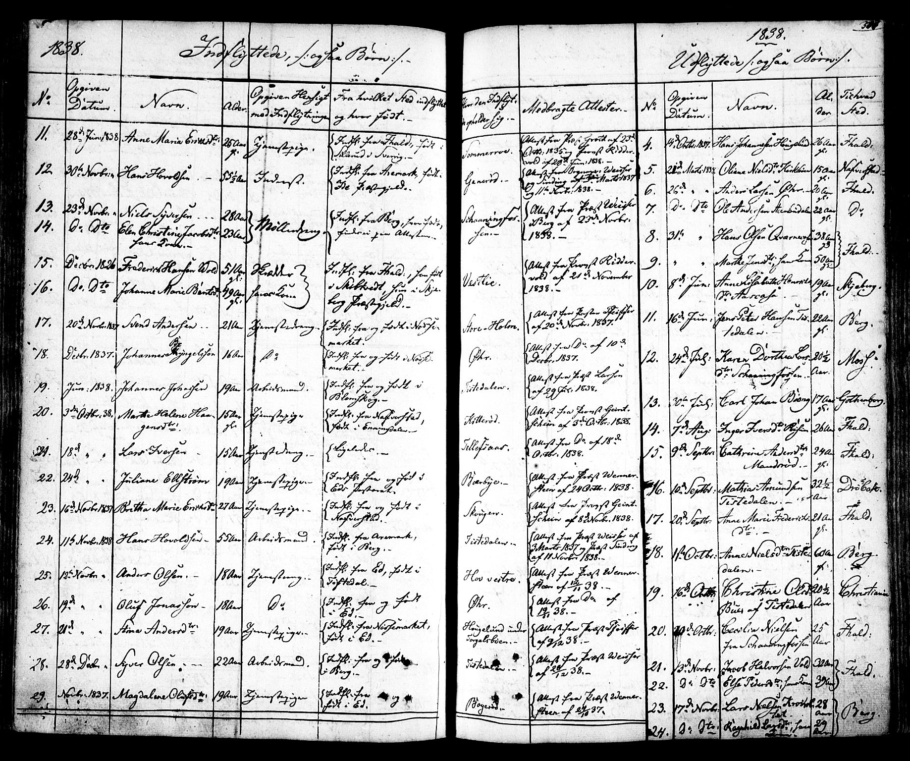 Idd prestekontor Kirkebøker, AV/SAO-A-10911/F/Fc/L0003: Parish register (official) no. III 3, 1832-1847, p. 317