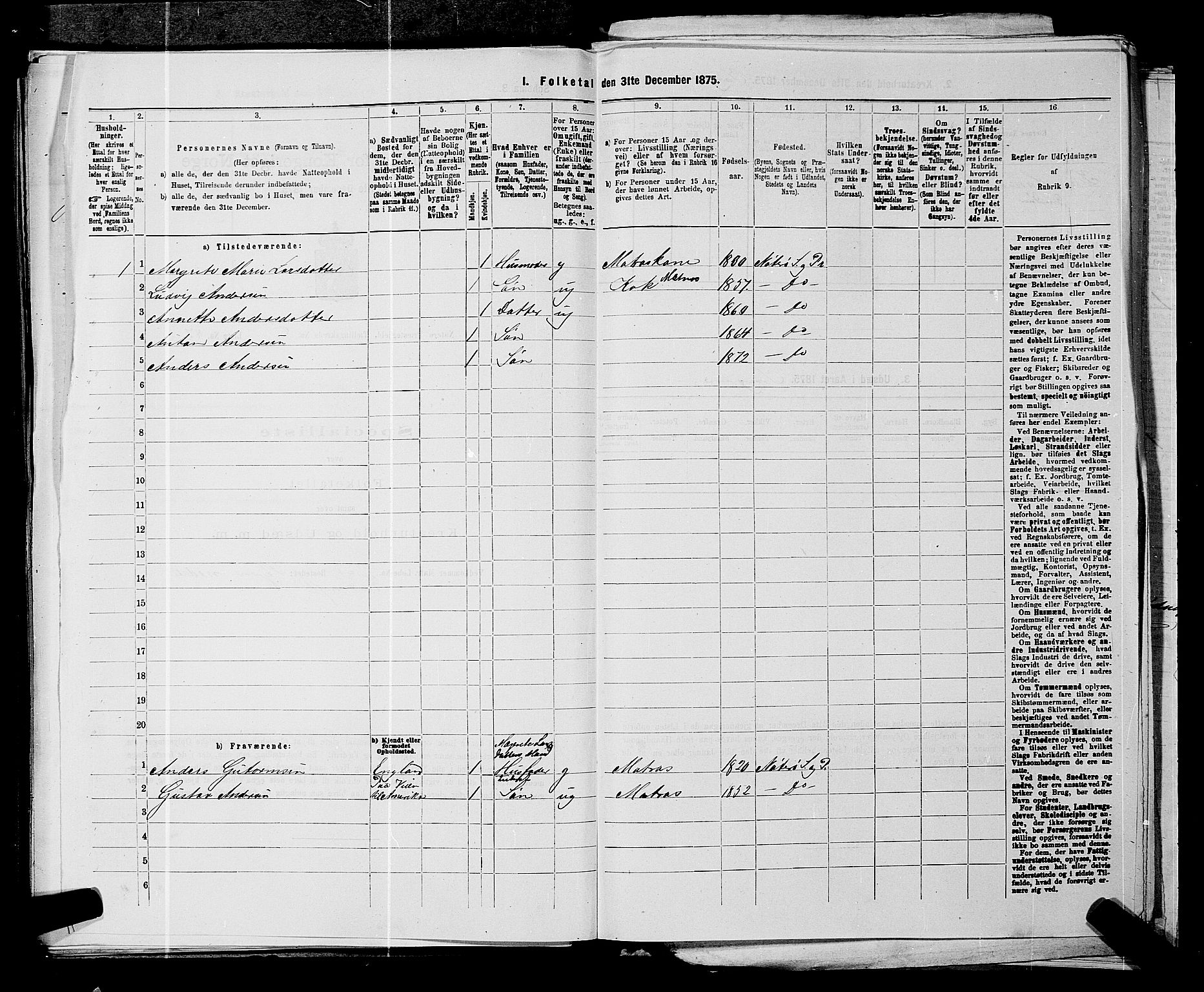 SAKO, 1875 census for 0722P Nøtterøy, 1875, p. 1718