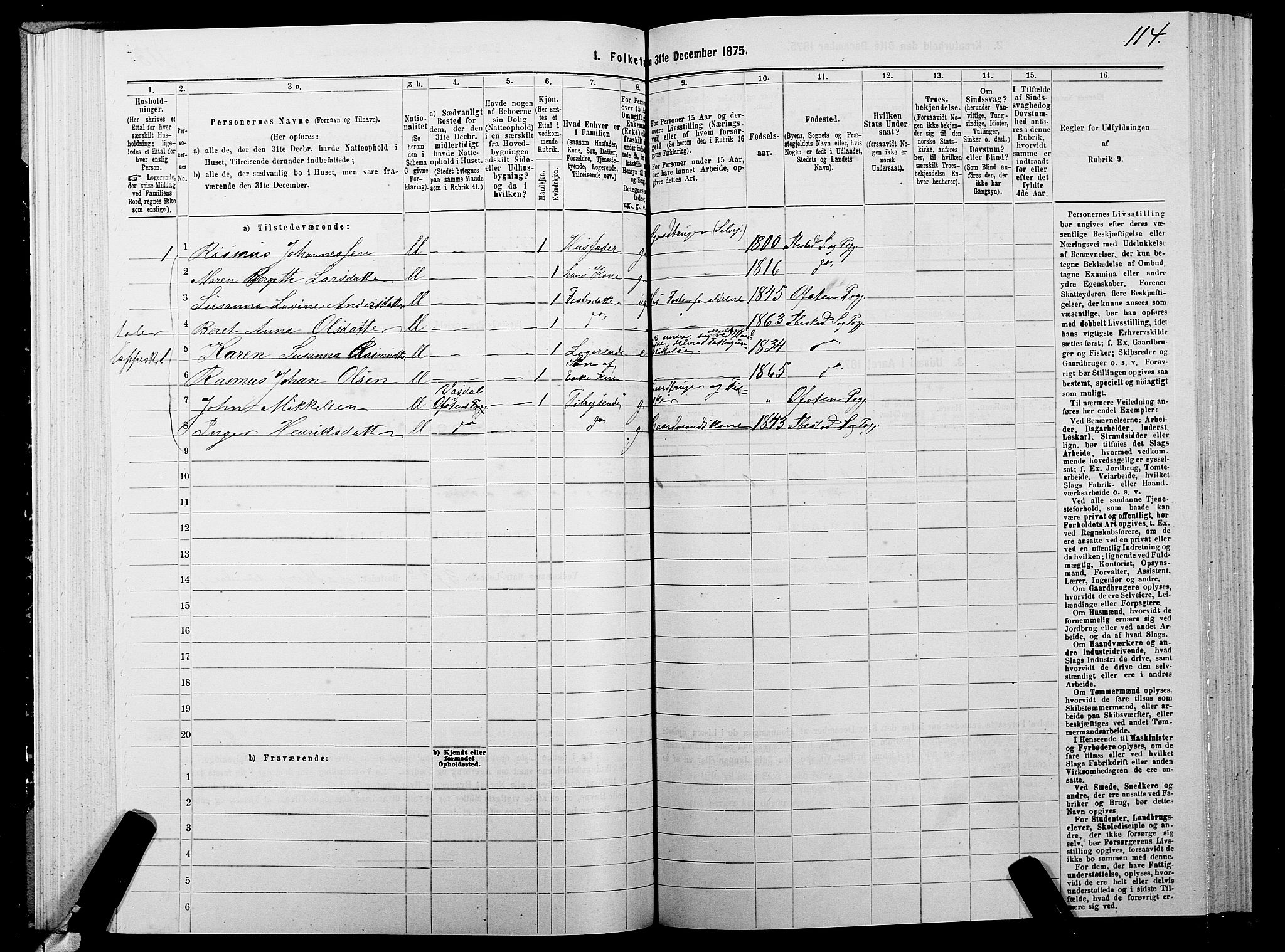 SATØ, 1875 census for 1917P Ibestad, 1875, p. 5114