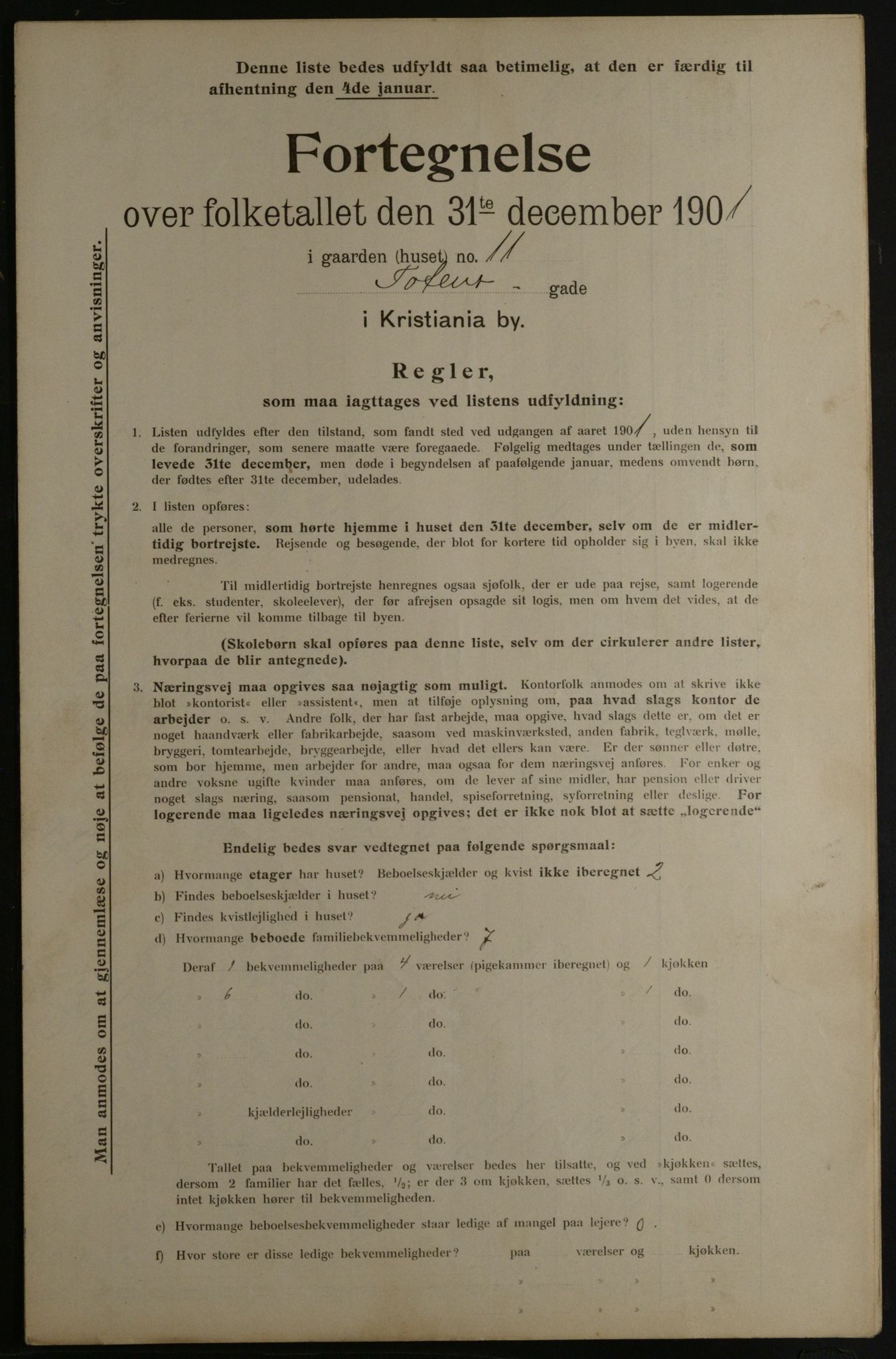 OBA, Municipal Census 1901 for Kristiania, 1901, p. 17732