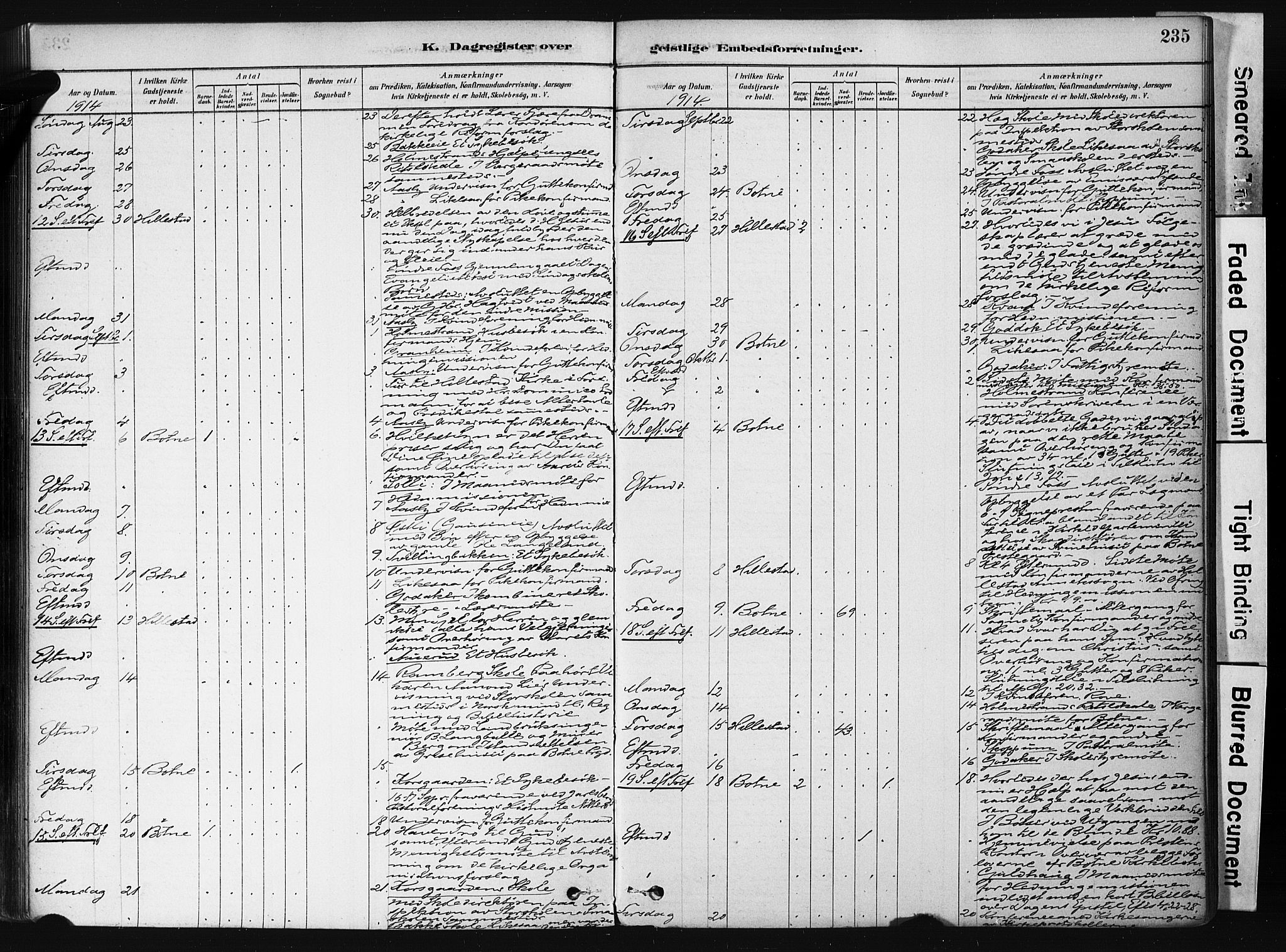 Botne kirkebøker, AV/SAKO-A-340/F/Fb/L0001: Parish register (official) no. II 1, 1878-1902, p. 235