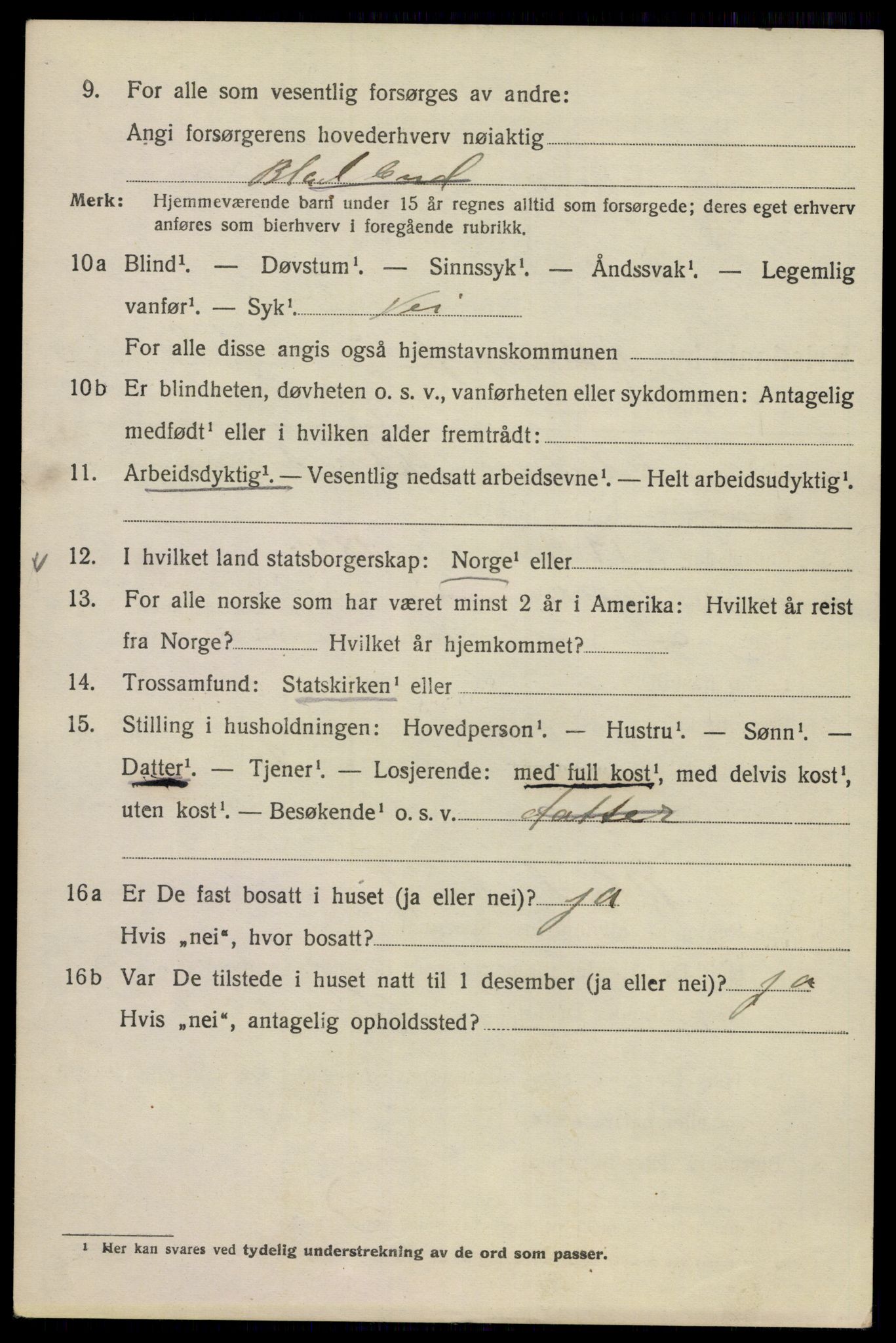 SAO, 1920 census for Kristiania, 1920, p. 462040