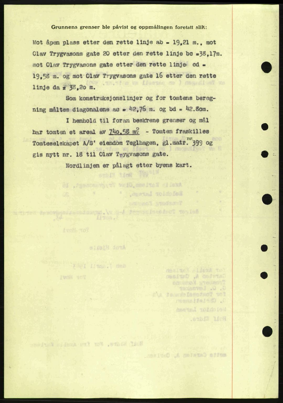 Tønsberg sorenskriveri, AV/SAKO-A-130/G/Ga/Gaa/L0013: Mortgage book no. A13, 1943-1943, Diary no: : 901/1943