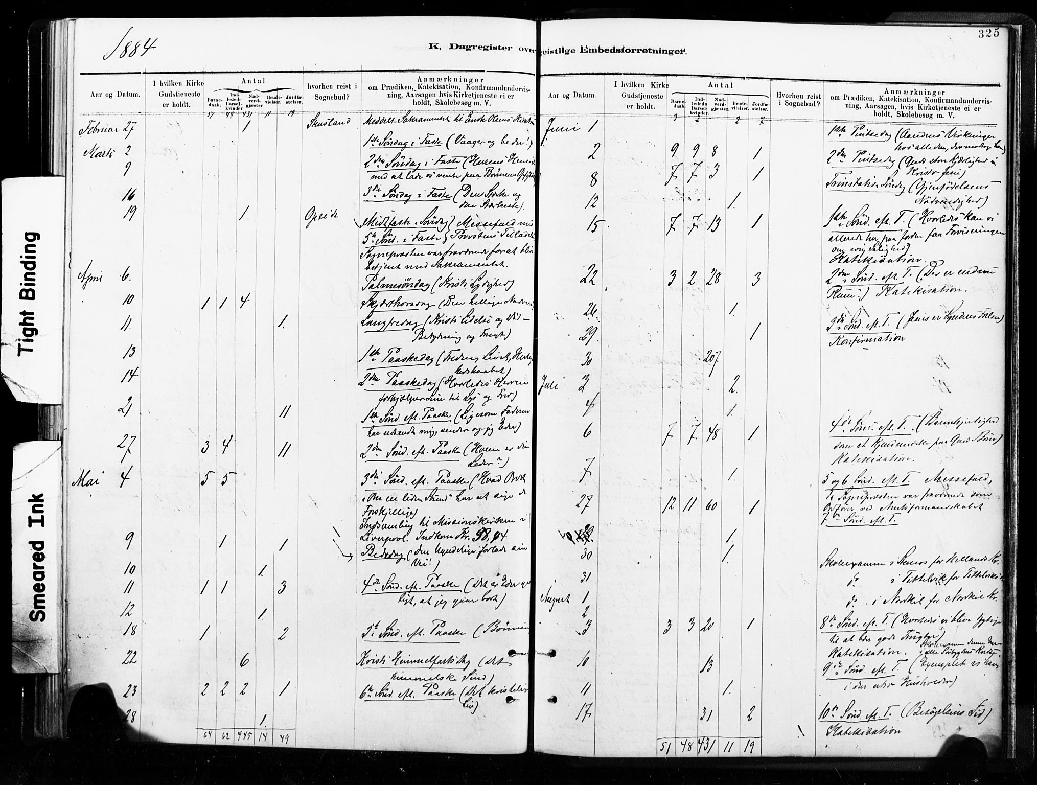 Ministerialprotokoller, klokkerbøker og fødselsregistre - Nordland, AV/SAT-A-1459/859/L0846: Parish register (official) no. 859A06, 1878-1889, p. 325