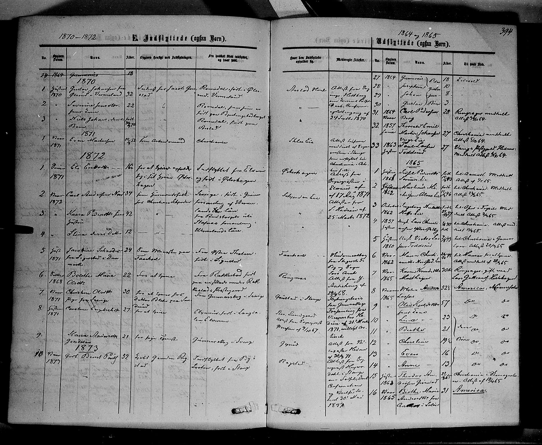 Stange prestekontor, SAH/PREST-002/K/L0013: Parish register (official) no. 13, 1862-1879, p. 394