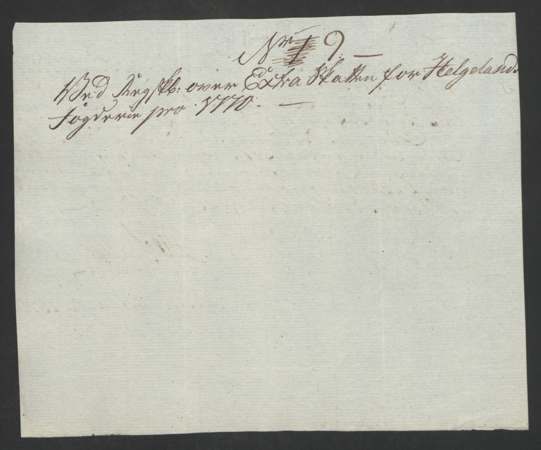 Rentekammeret inntil 1814, Reviderte regnskaper, Fogderegnskap, AV/RA-EA-4092/R65/L4573: Ekstraskatten Helgeland, 1762-1772, p. 290