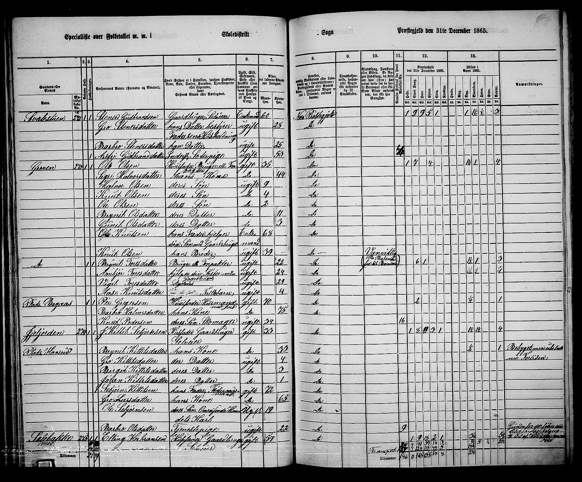 RA, 1865 census for Nore, 1865, p. 35