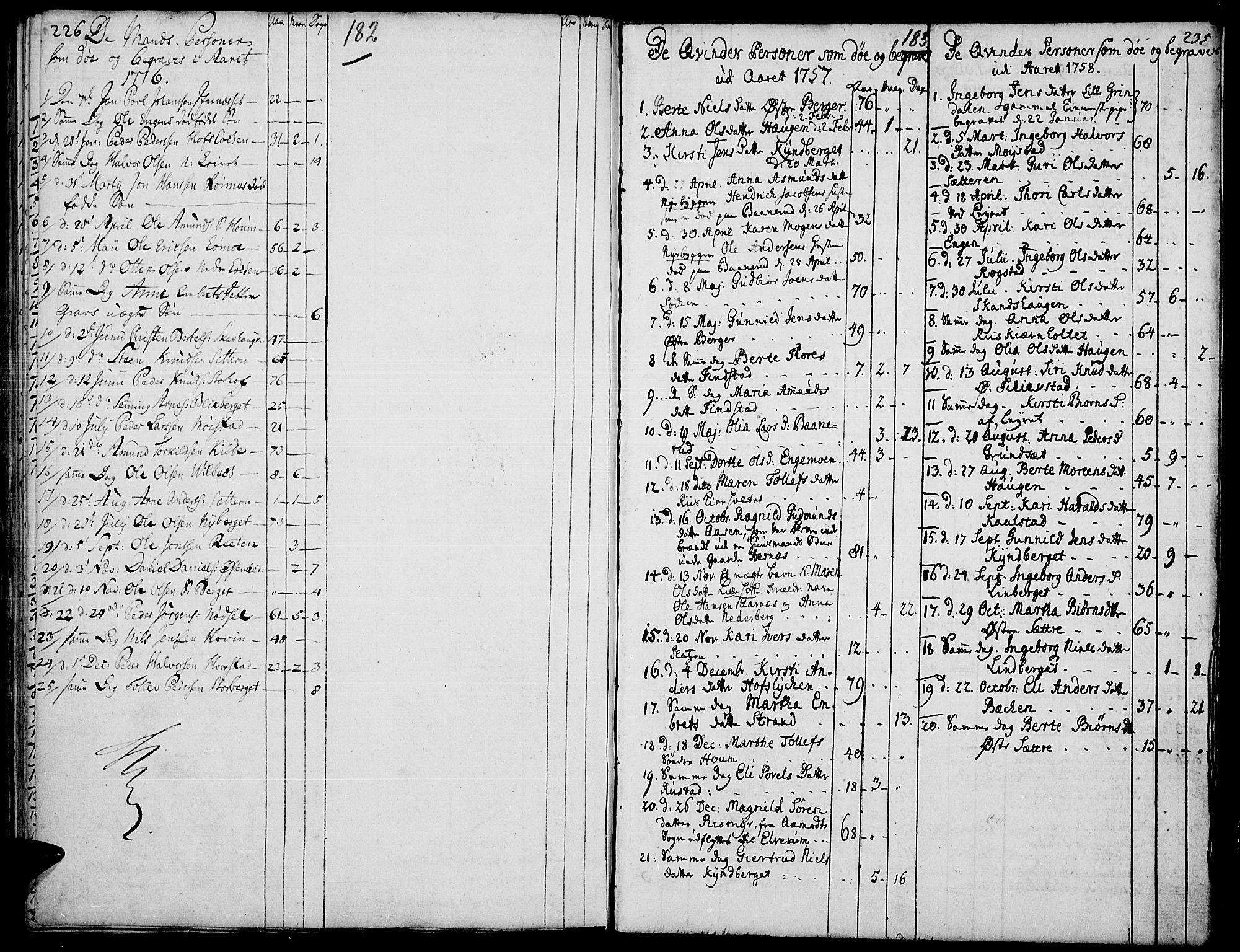 Elverum prestekontor, SAH/PREST-044/H/Ha/Haa/L0003: Parish register (official) no. 3, 1757-1776, p. 182-183