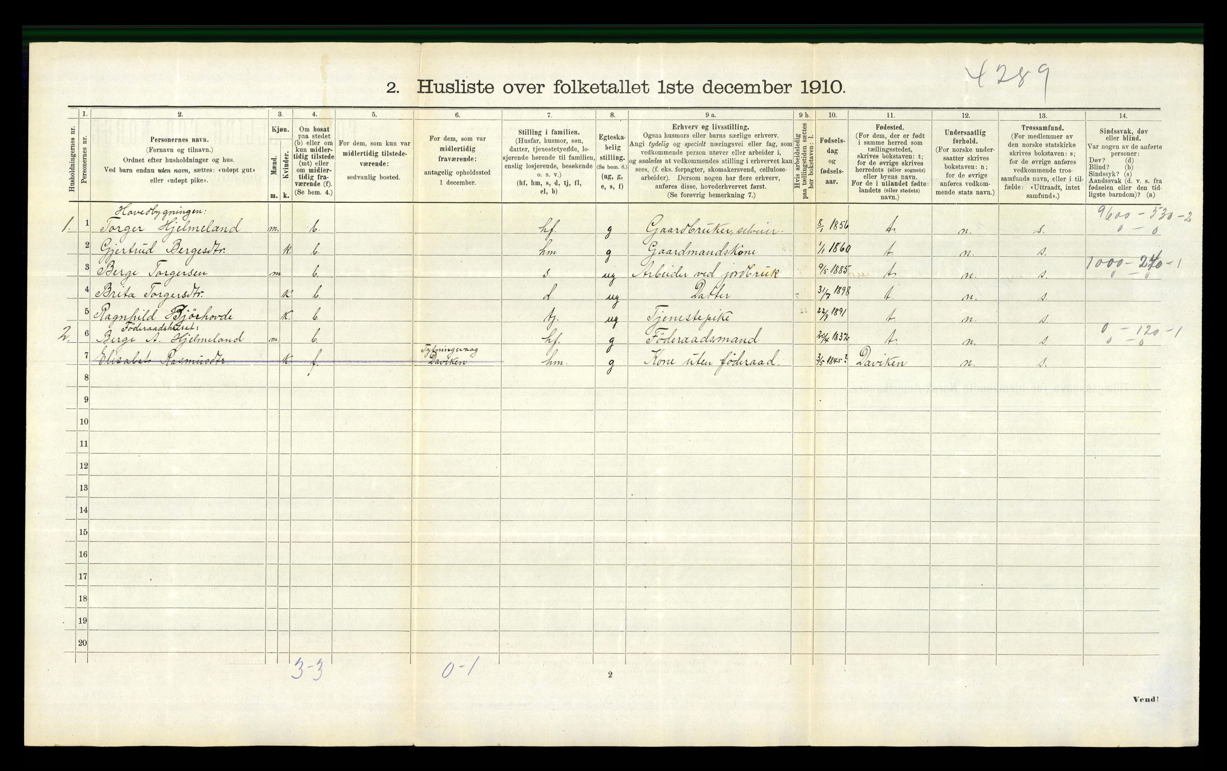 RA, 1910 census for Eid, 1910, p. 220