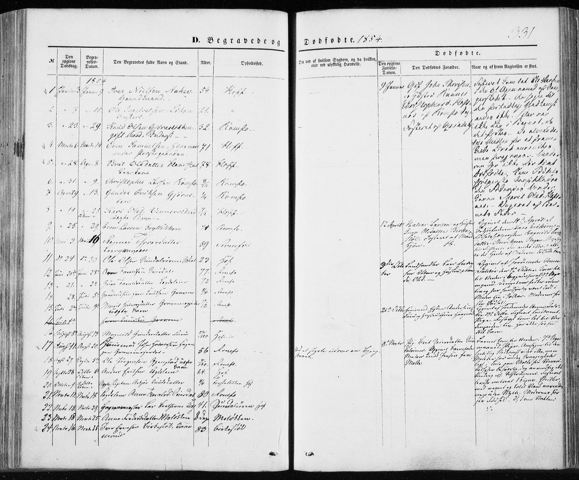Ministerialprotokoller, klokkerbøker og fødselsregistre - Møre og Romsdal, SAT/A-1454/590/L1013: Parish register (official) no. 590A05, 1847-1877, p. 331