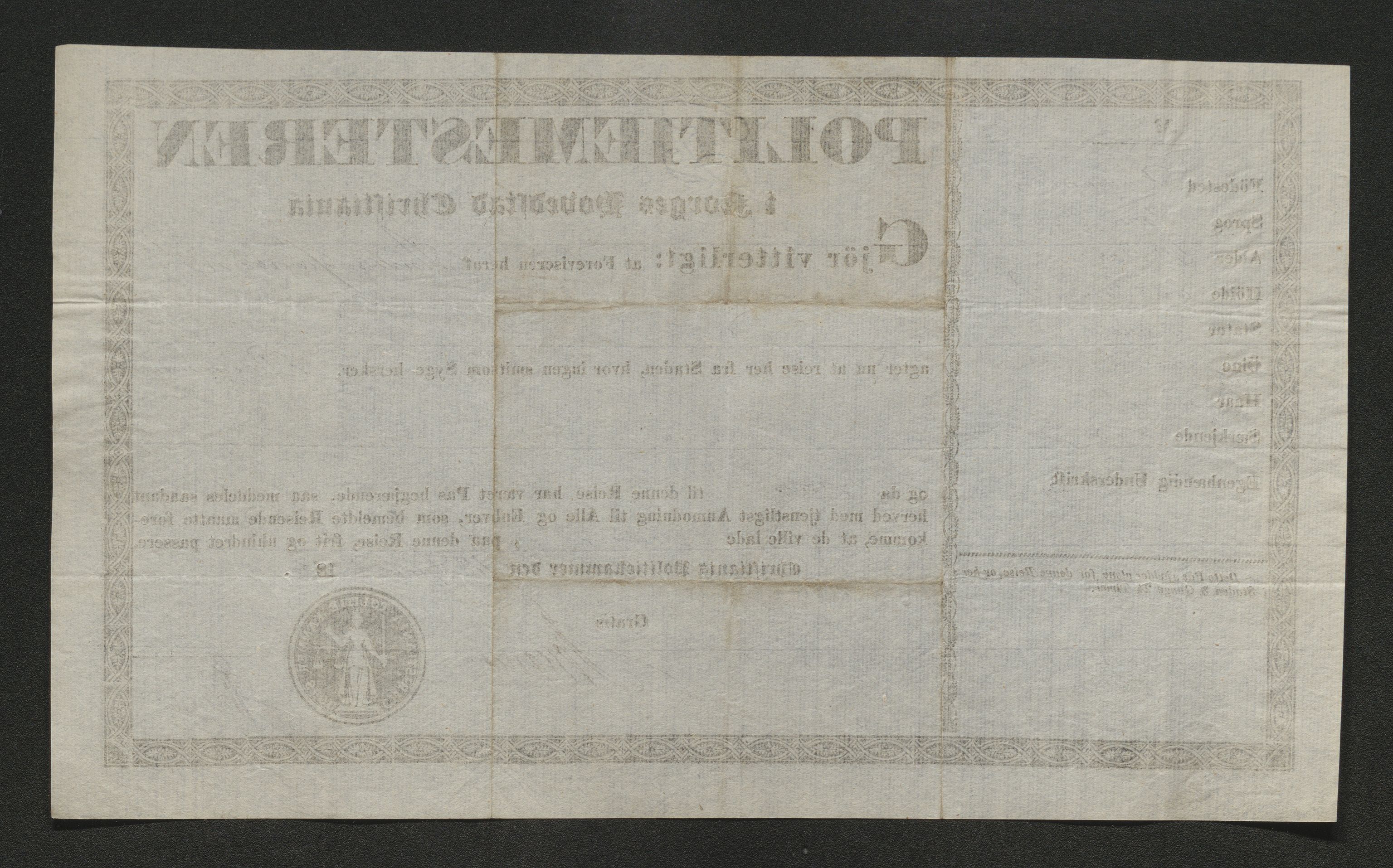 Drammen politikammer, AV/SAKO-A-623/I/Ia/Iab/L0006: Innleverte pass, 1841-1842, p. 414