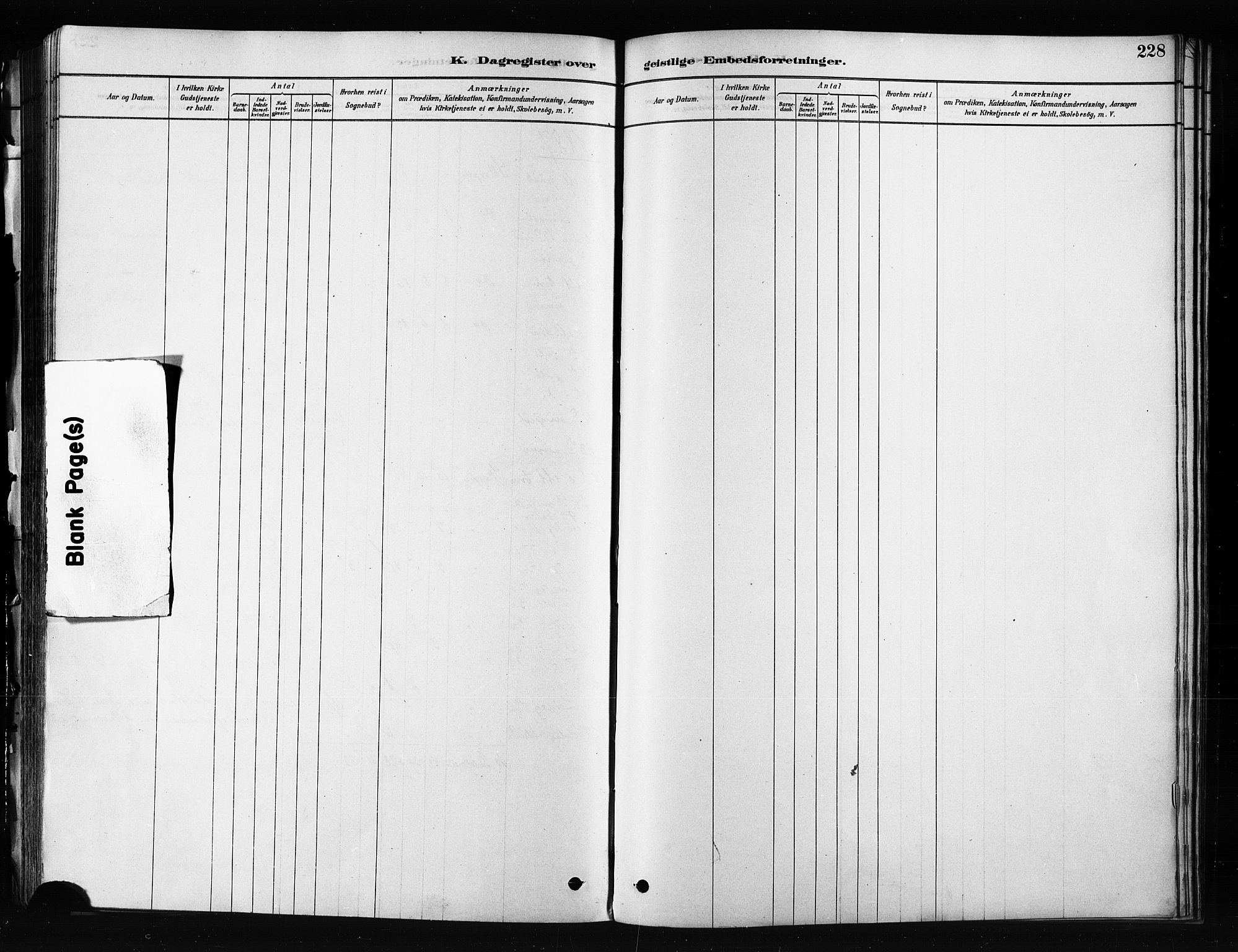 Skjervøy sokneprestkontor, AV/SATØ-S-1300/H/Ha/Haa/L0012kirke: Parish register (official) no. 12, 1878-1891, p. 228