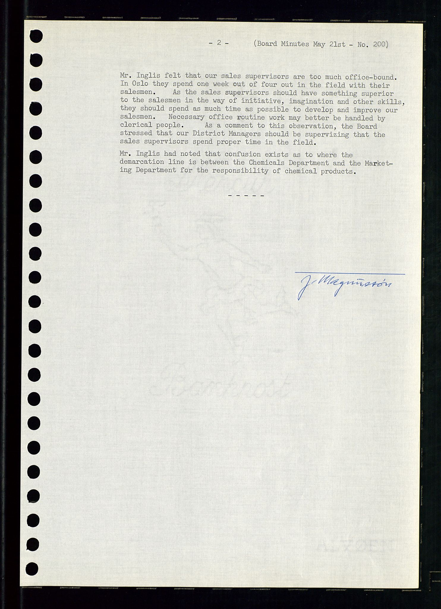 Pa 0982 - Esso Norge A/S, AV/SAST-A-100448/A/Aa/L0002/0001: Den administrerende direksjon Board minutes (styrereferater) / Den administrerende direksjon Board minutes (styrereferater), 1965, p. 105