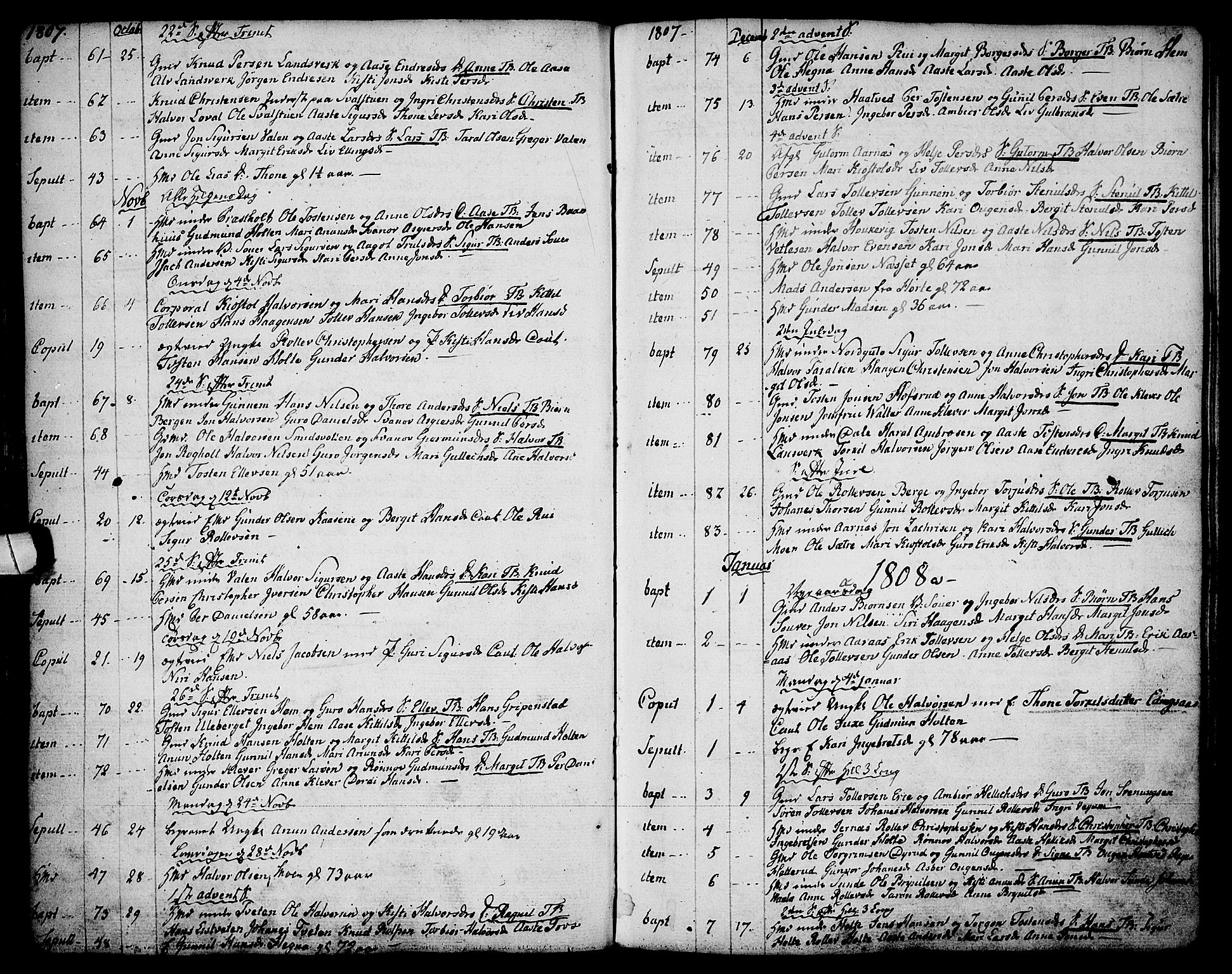 Sauherad kirkebøker, AV/SAKO-A-298/F/Fa/L0004: Parish register (official) no. I 4, 1767-1814