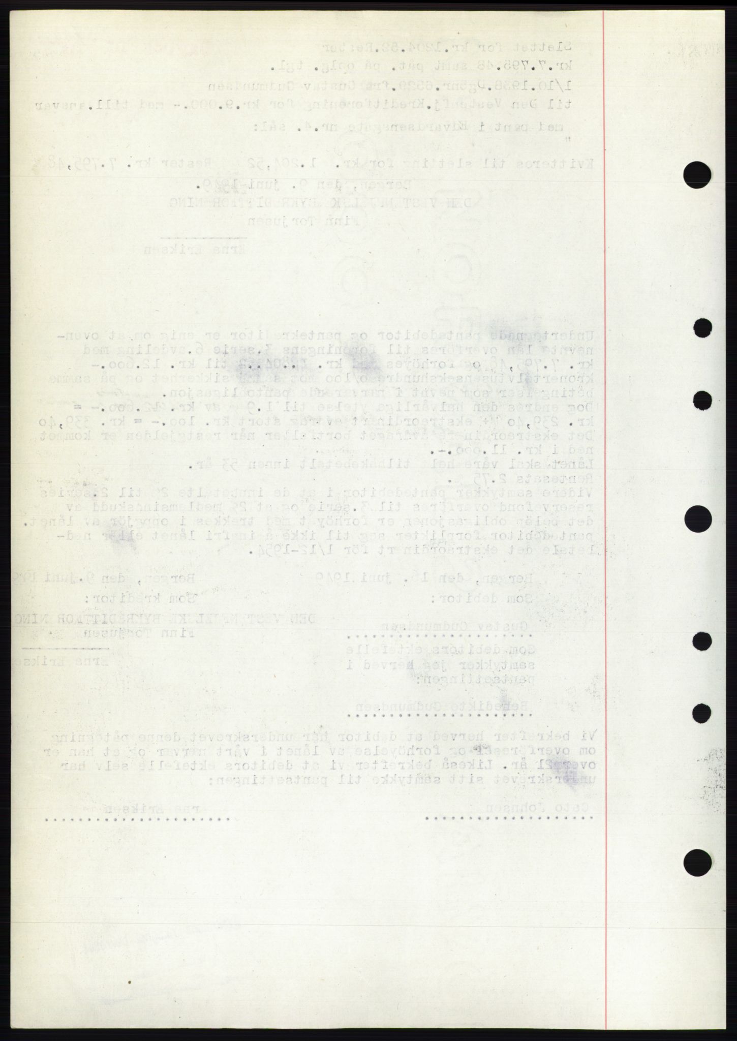 Byfogd og Byskriver i Bergen, AV/SAB-A-3401/03/03Bd/L0003: Mortgage book no. B29-39, 1947-1950, Diary no: : 5783/1949