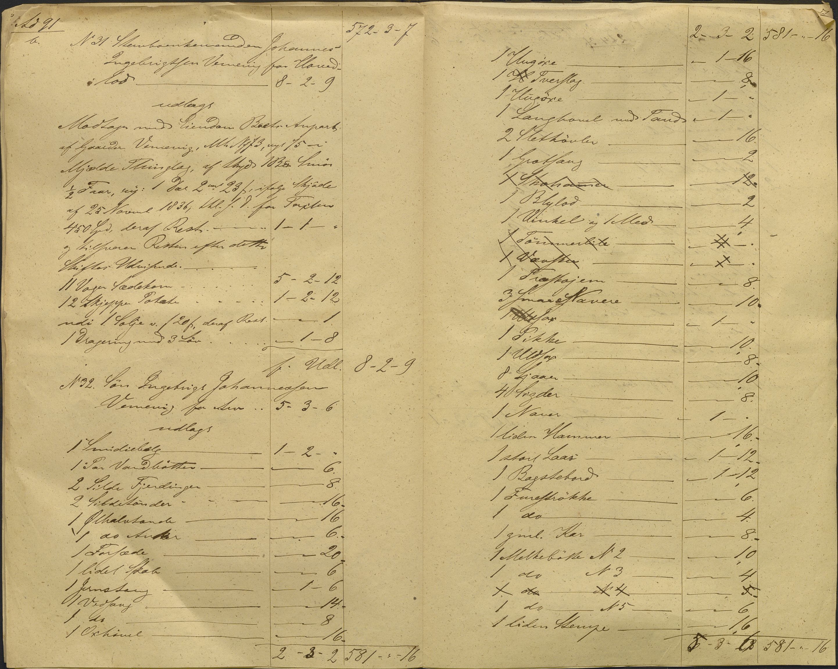 Nordhordland sorenskrivar, AV/SAB-A-2901/1/H/Hd/Hdb/L0001: Konsept til utlodningar, 1850-1852, p. 401