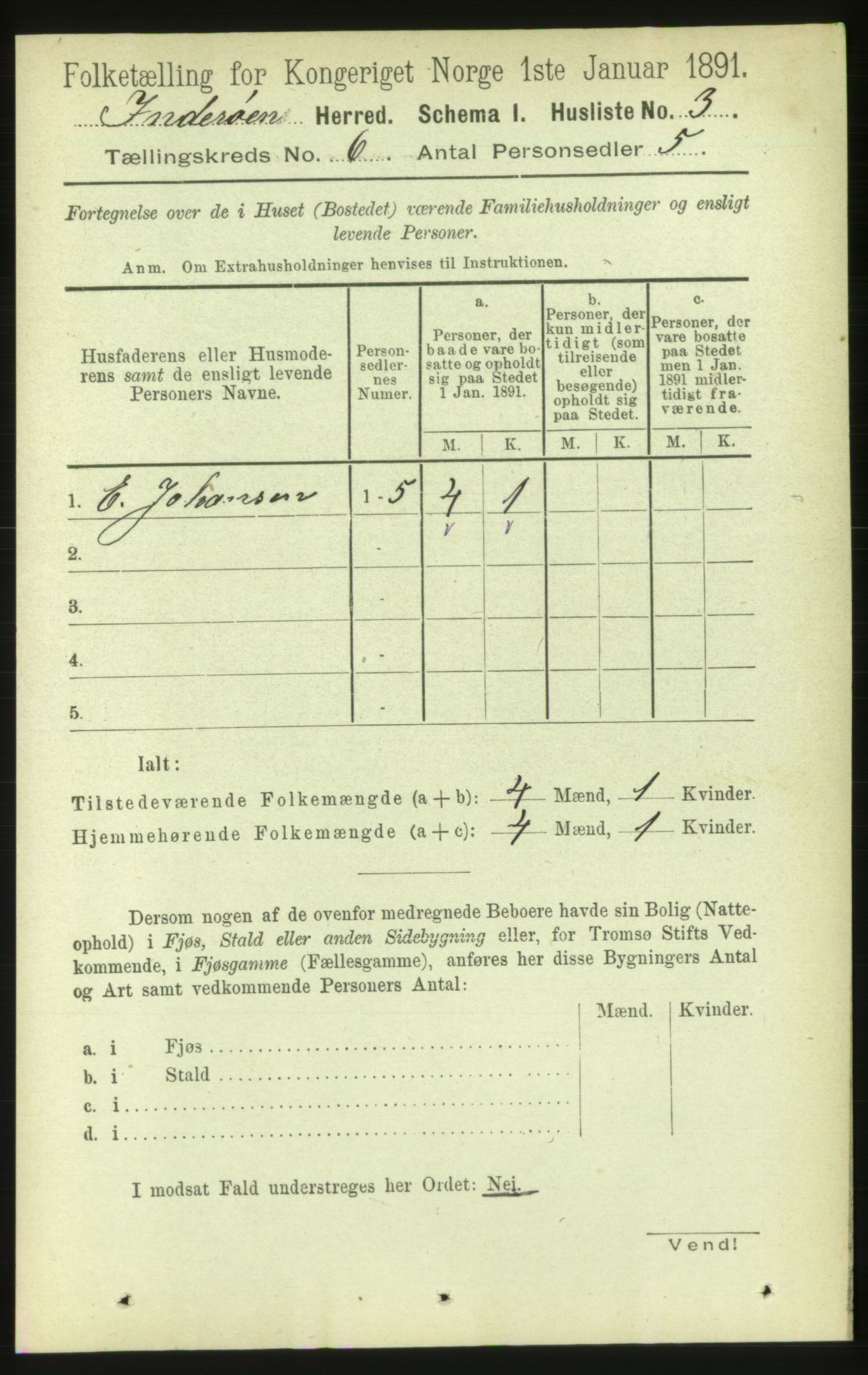 RA, 1891 census for 1729 Inderøy, 1891, p. 3298