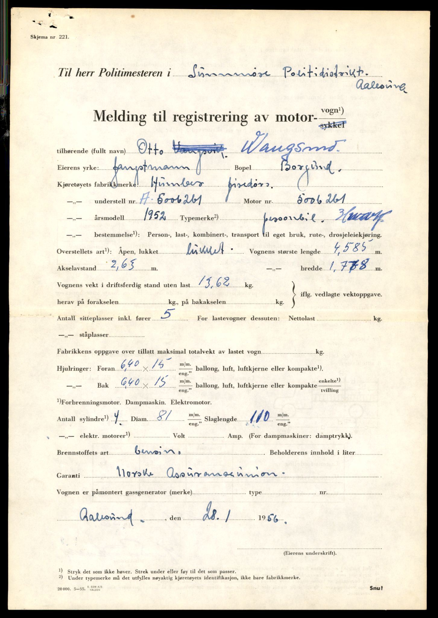 Møre og Romsdal vegkontor - Ålesund trafikkstasjon, AV/SAT-A-4099/F/Fe/L0049: Registreringskort for kjøretøy T 14864 - T 18613, 1927-1998, p. 2897