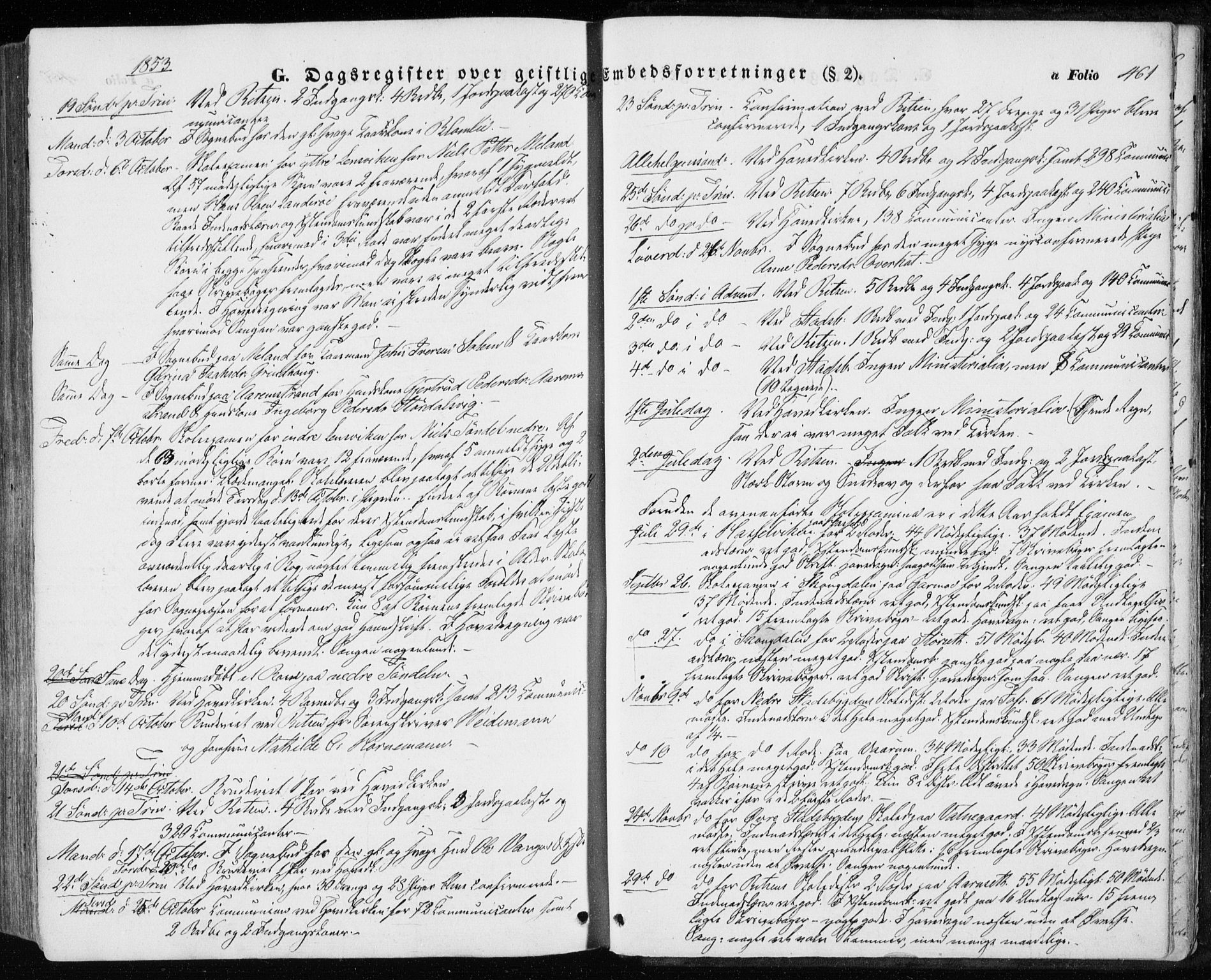 Ministerialprotokoller, klokkerbøker og fødselsregistre - Sør-Trøndelag, SAT/A-1456/646/L0611: Parish register (official) no. 646A09, 1848-1857, p. 461