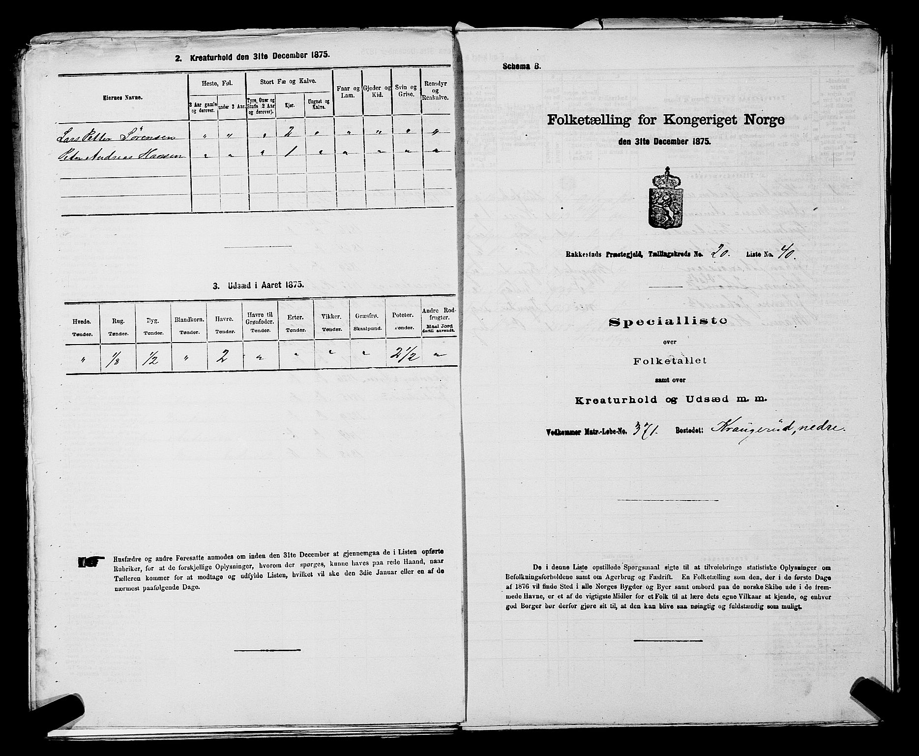 RA, 1875 census for 0128P Rakkestad, 1875, p. 2184