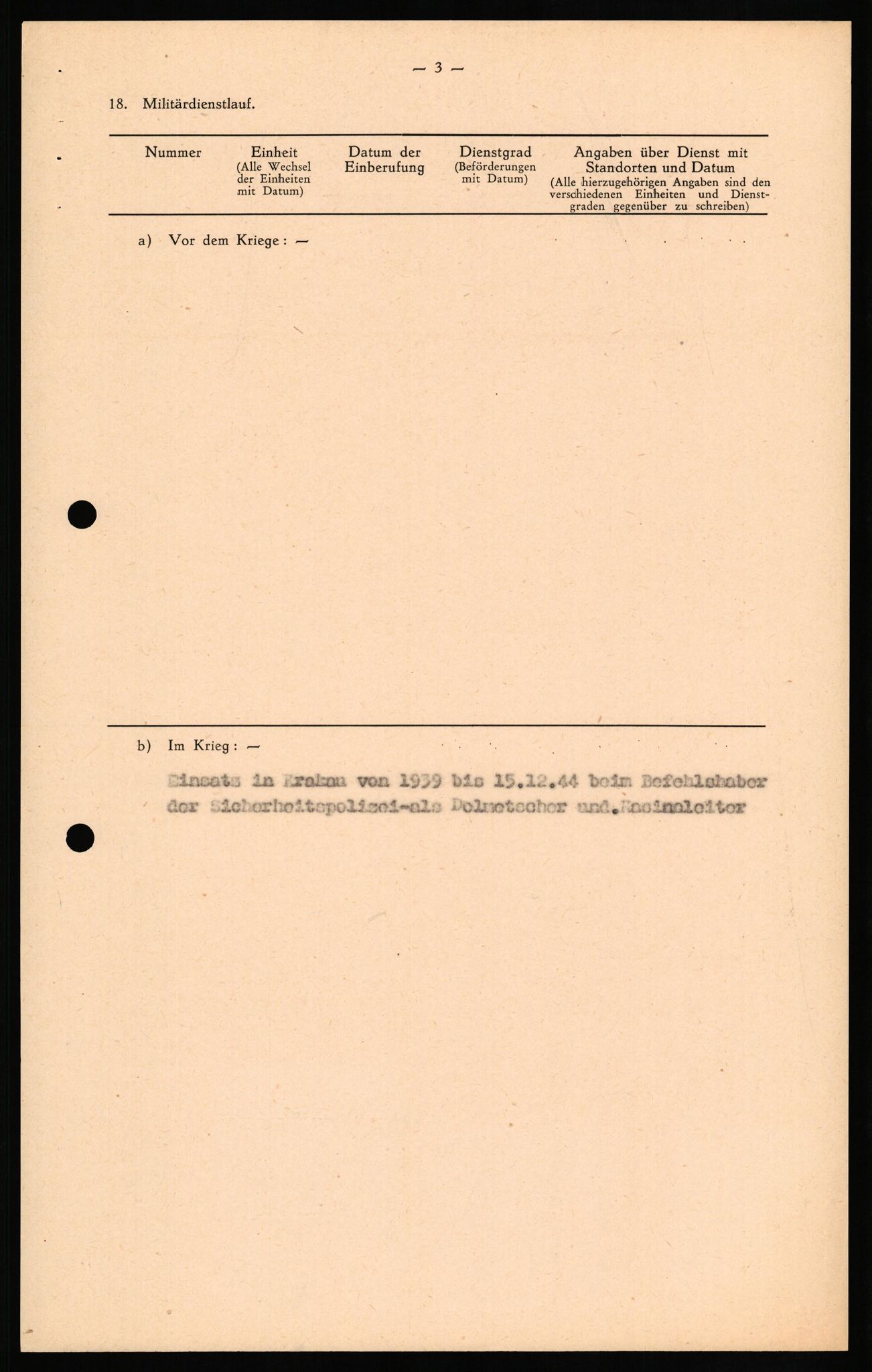 Forsvaret, Forsvarets overkommando II, AV/RA-RAFA-3915/D/Db/L0019: CI Questionaires. Tyske okkupasjonsstyrker i Norge. Tyskere., 1945-1946, p. 325