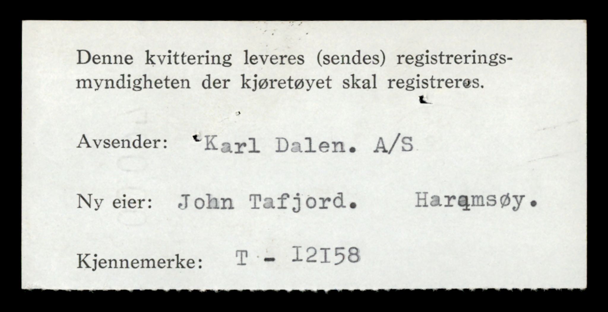 Møre og Romsdal vegkontor - Ålesund trafikkstasjon, SAT/A-4099/F/Fe/L0036: Registreringskort for kjøretøy T 12831 - T 13030, 1927-1998, p. 72